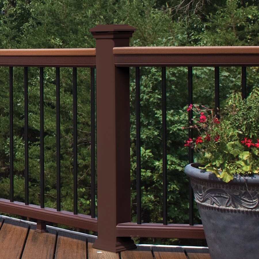 Trex 4-in x 4-in Vintage Lantern Composite Deck Post Sleeve in the Deck ...