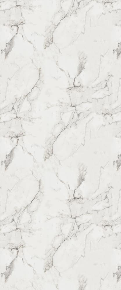 Formica Sheet Laminate - 4 x 8: White Painted Marble, SatinTouch Finish.  with Modern and Sophisticated high Resolution Design. Beautiful and Durable