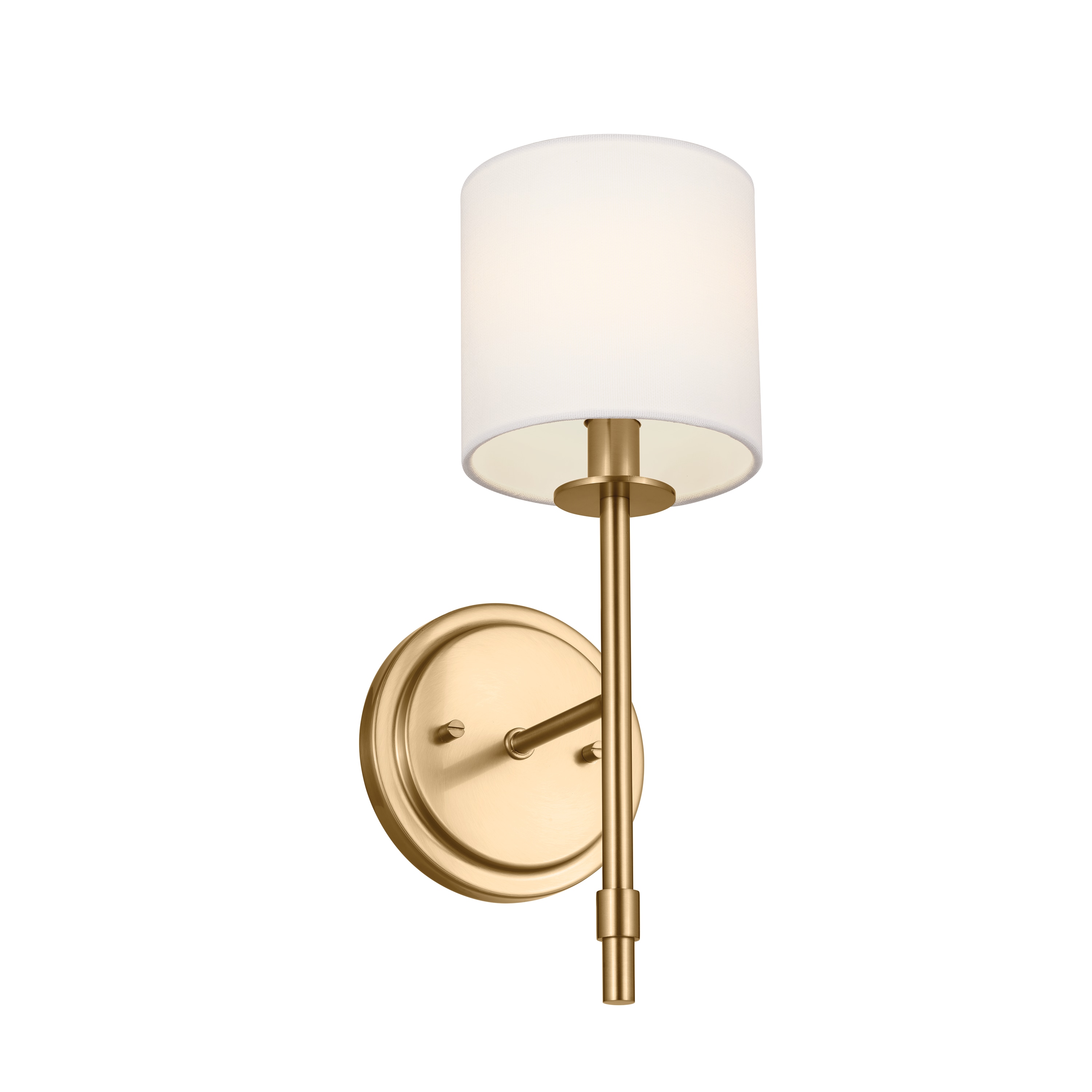 Kichler 52505BNB Ali 5.25-in W 1 -Light Brushed Gold Wall Sconce