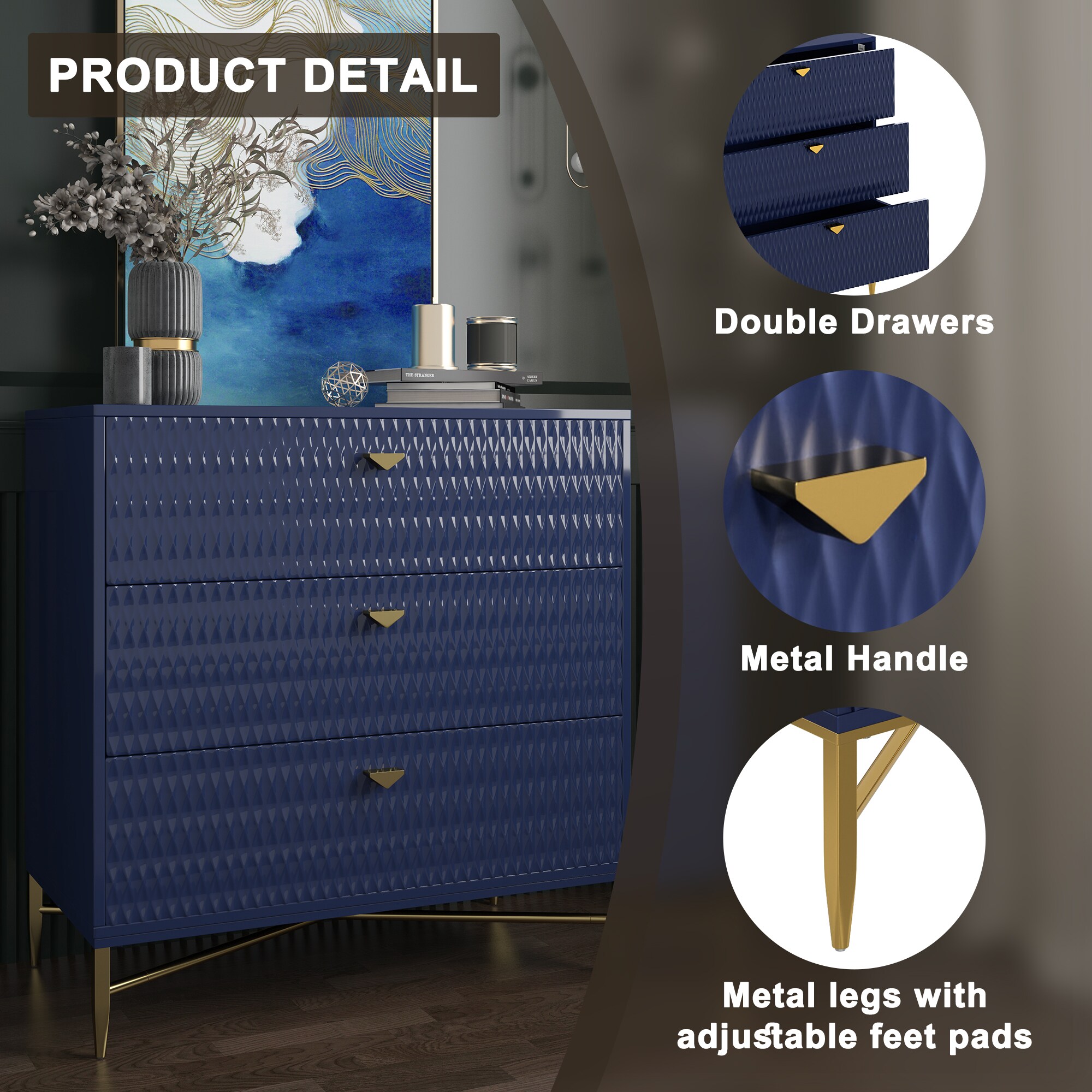 Clihome CL-JH022-014BL-N nightstands - View #11