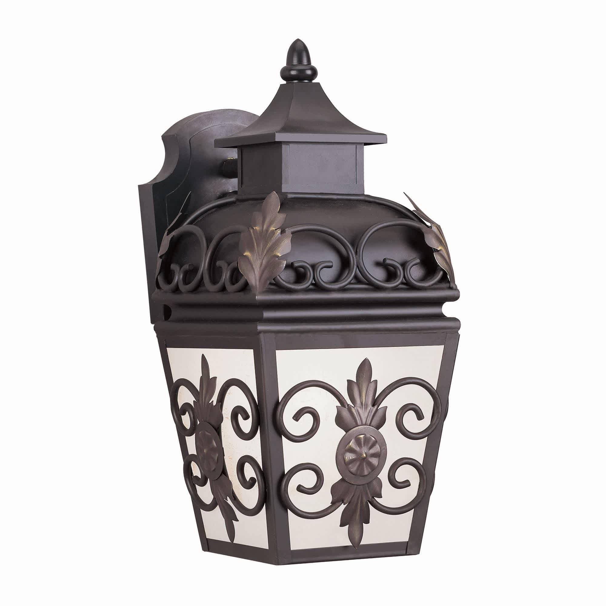 Livex Lighting 2191-07 Berkshire 1-Light Traditional Bronze Incandescent Outdoor Wall Light