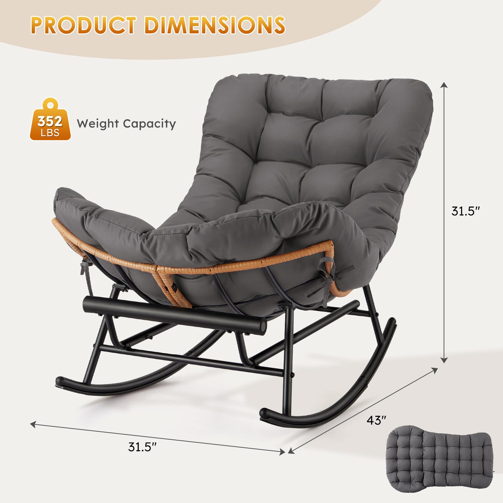 GarveeLife FLYPPG33NM49OP Patio-Chairs - View #2