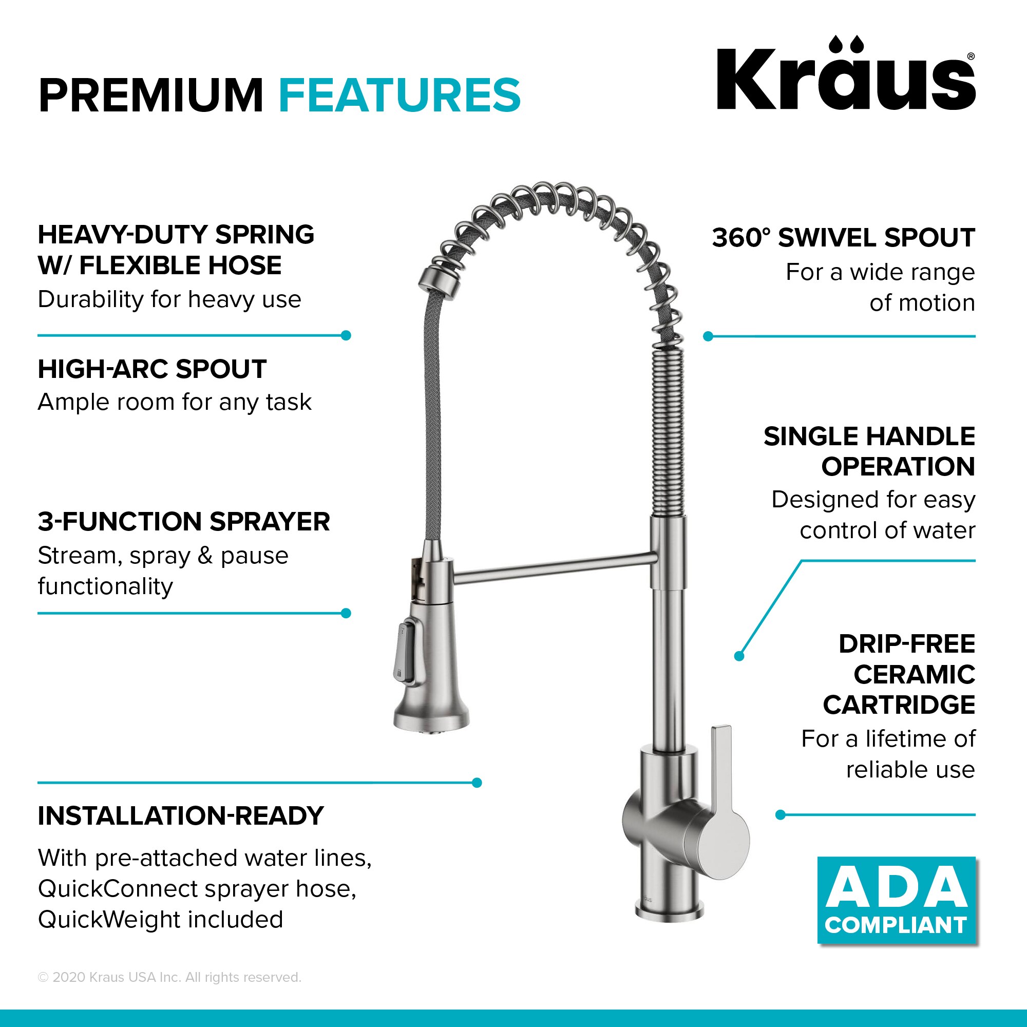Kraus KPF-1691SFS Kitchen-Faucets - View #12