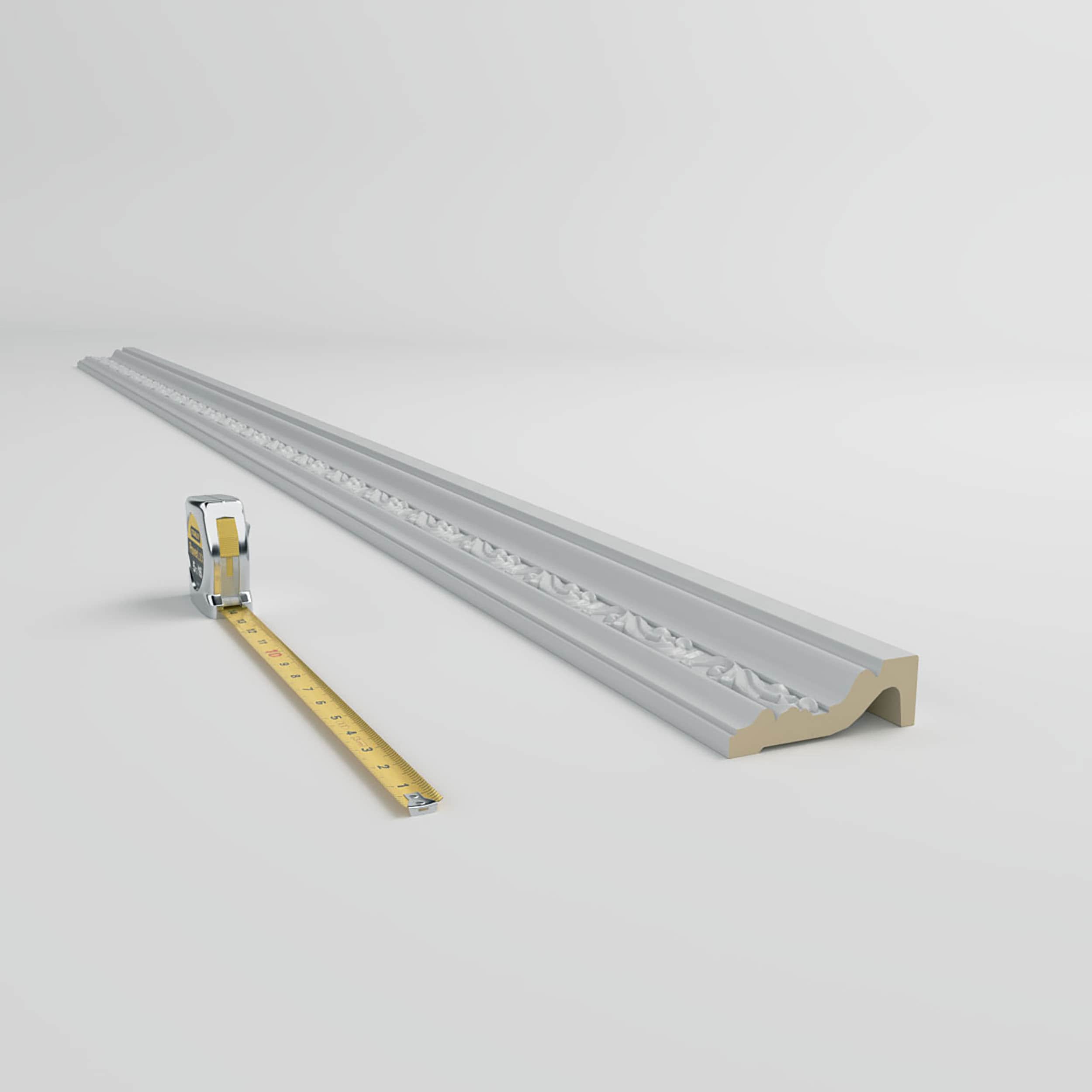 Primed White Polyurethane Decorative Chair Rail Moulding