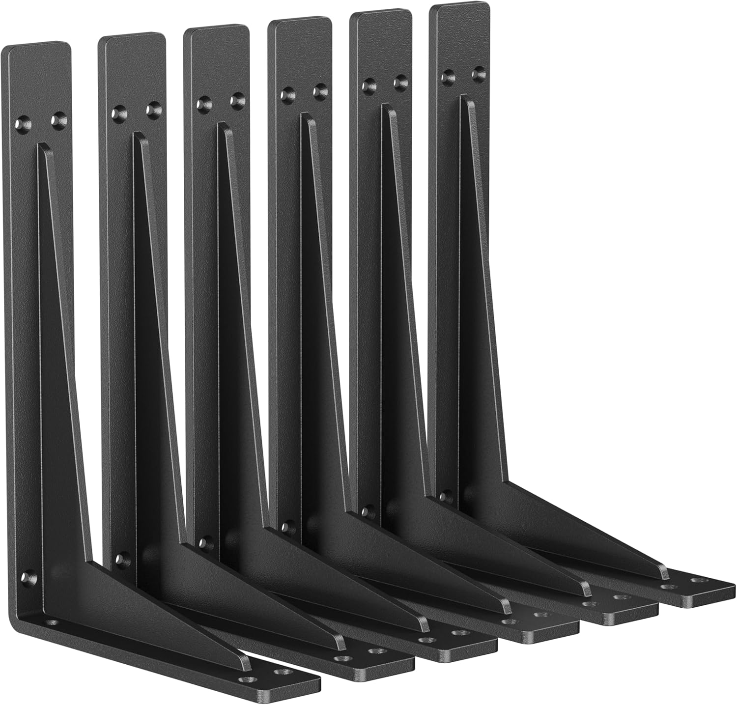 Misopily 6 Pack 18 Inch Heavy Duty Shelf Brackets Metal Wall Bracket for Mantel Countertop Garage Storage Supports up to 600 lbs