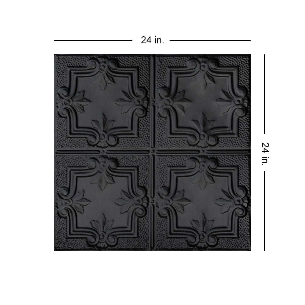 From Plain to Beautiful in Hours SKPC321-BK-24X24-D12 Ceiling-Tile - View #4