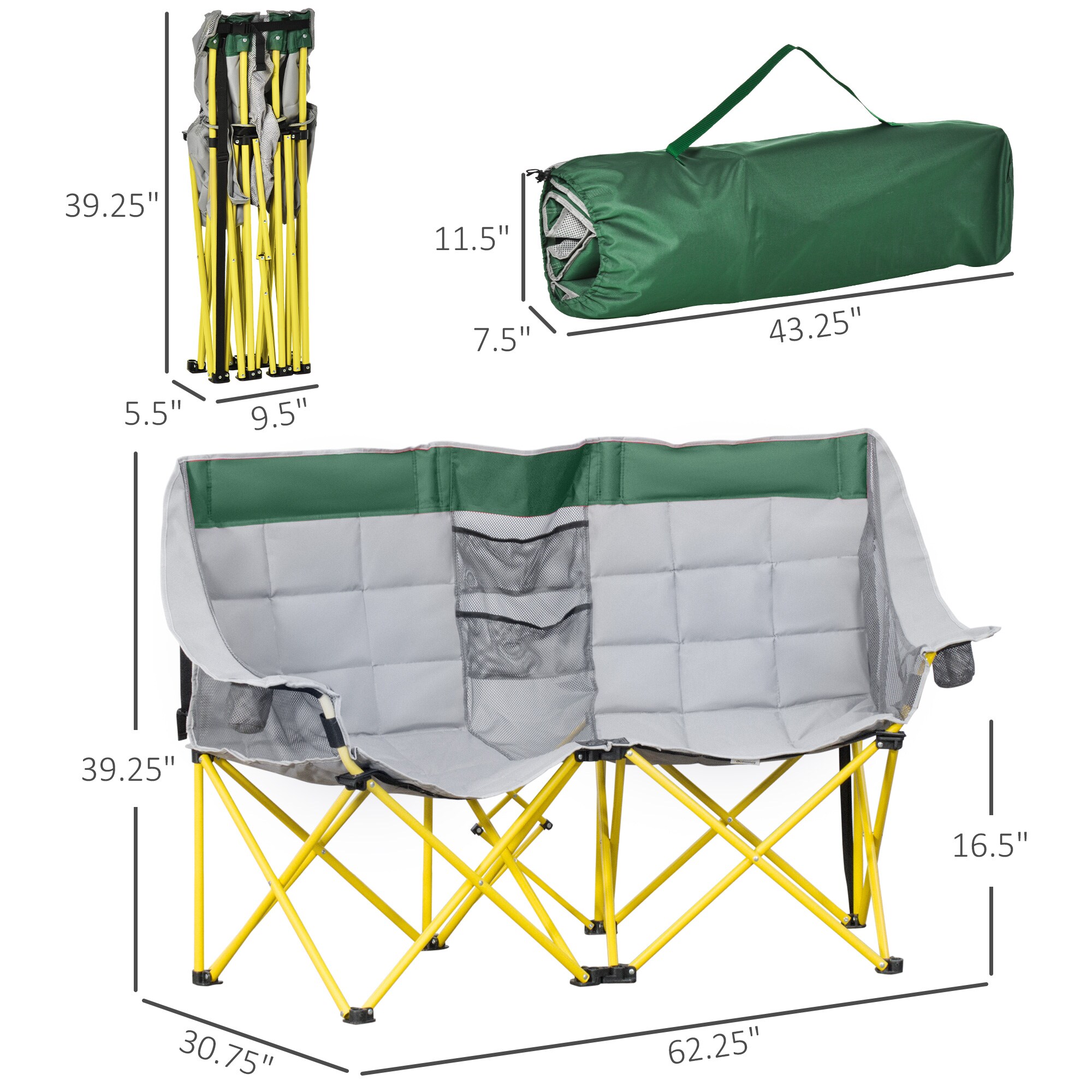 Mondawe MO-P2AC2457XGY1 Beach-Camping-Chairs - View #10
