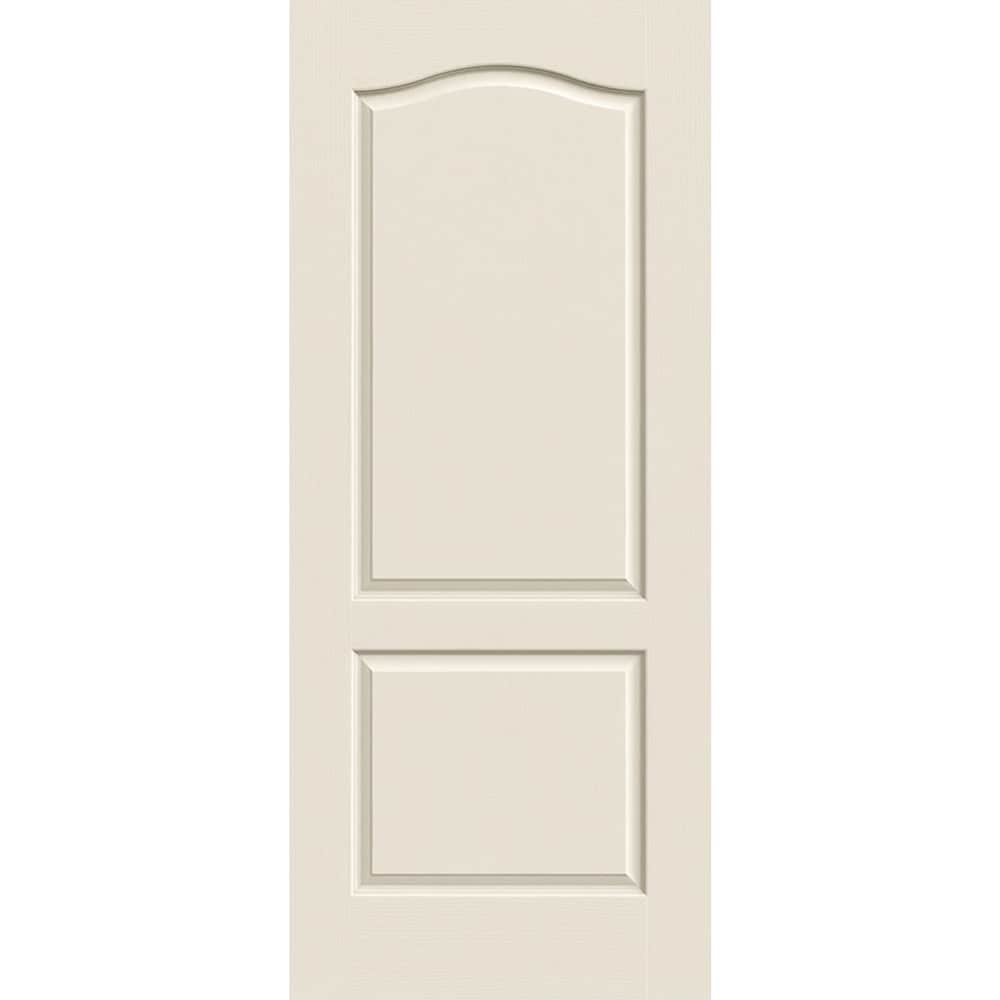 32-in x 80-in 2-panel Arch Top Textured Hollow Core Primed Molded Composite Slab Door in White | - RELIABILT LO34959