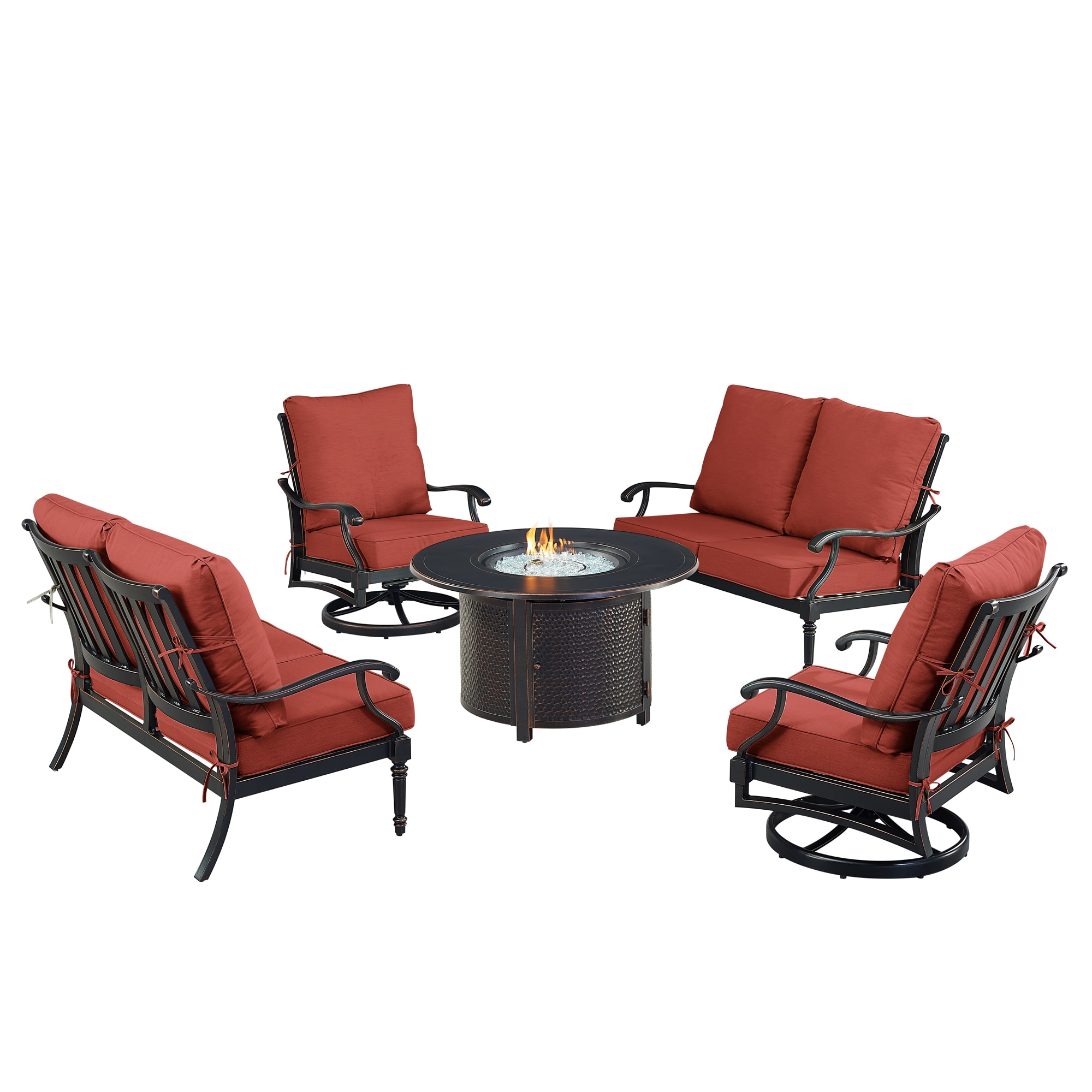 Oakland Living SHACO2LS2CHMATERARDC Patio-Conversation-Sets - View #2
