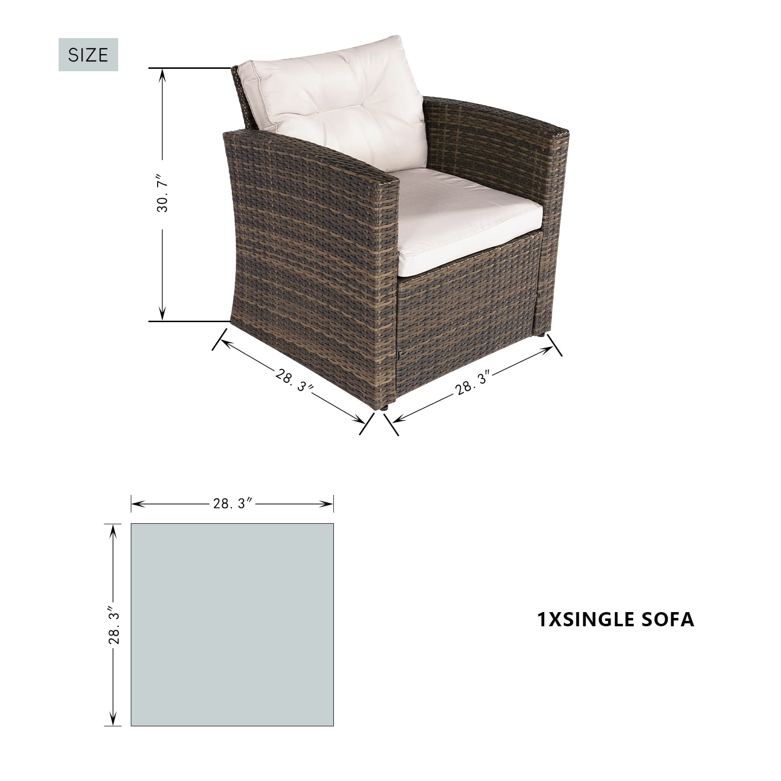 Direct Wicker DWG-1506R-BR Patio-Conversation-Sets - View #10
