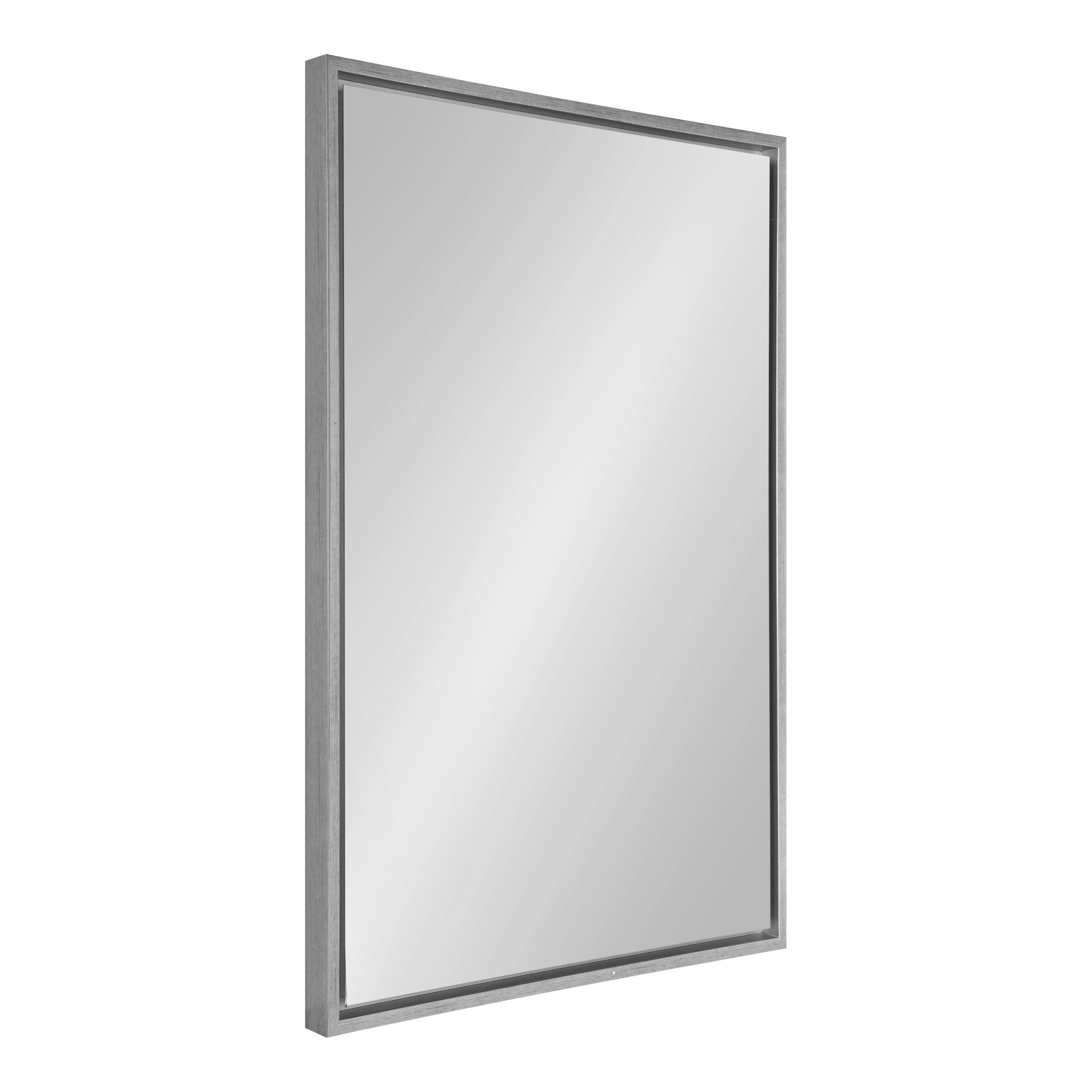 Kate and Laurel 217798 Evans 24-Inches W x 36-Inches H Rectangle Silver Framed Wall Mirror