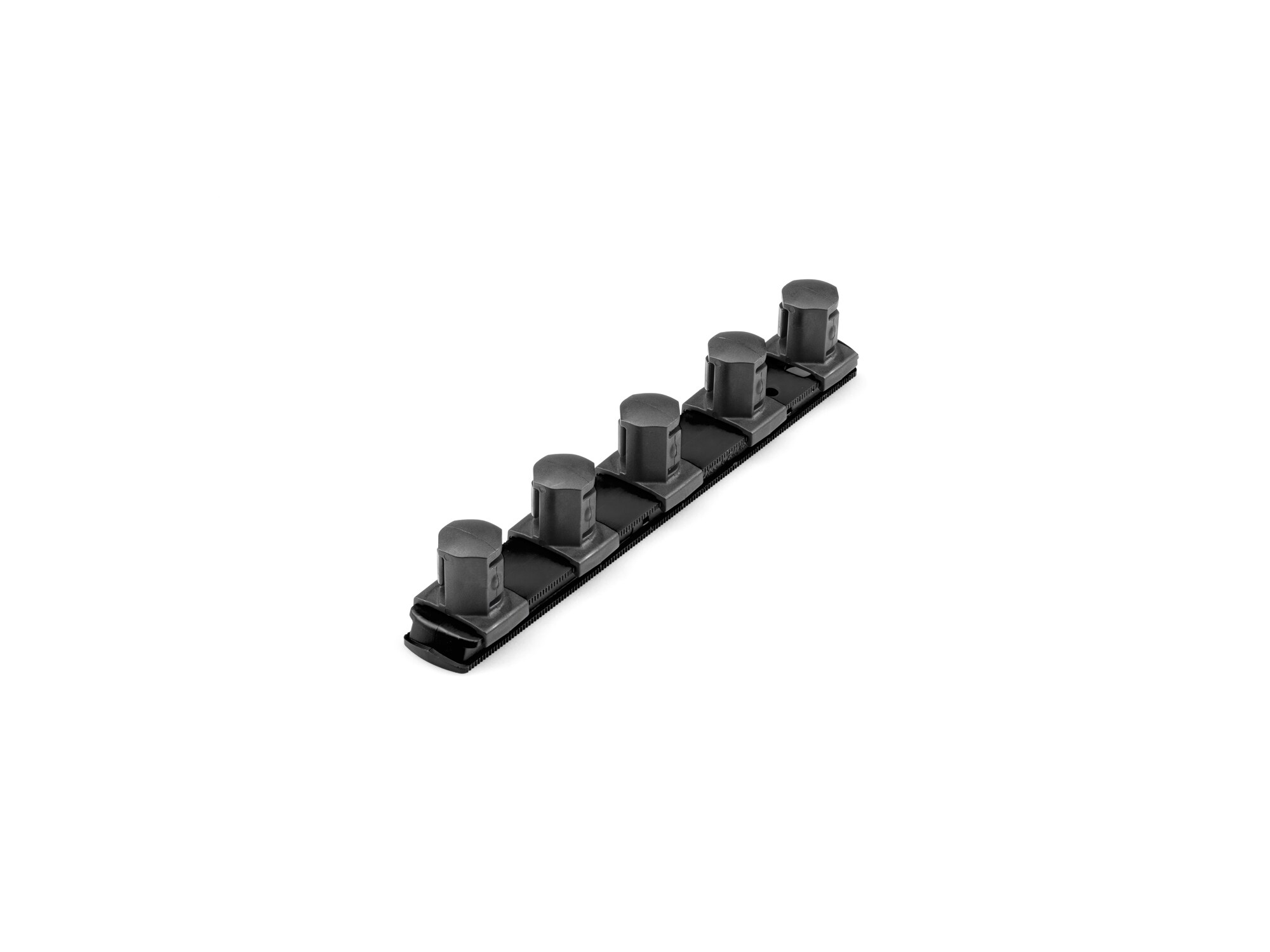 TEKTON OSR31205 Plastic Socket storage - 3/4 in drive x 8 inch socket rail with 5 clips