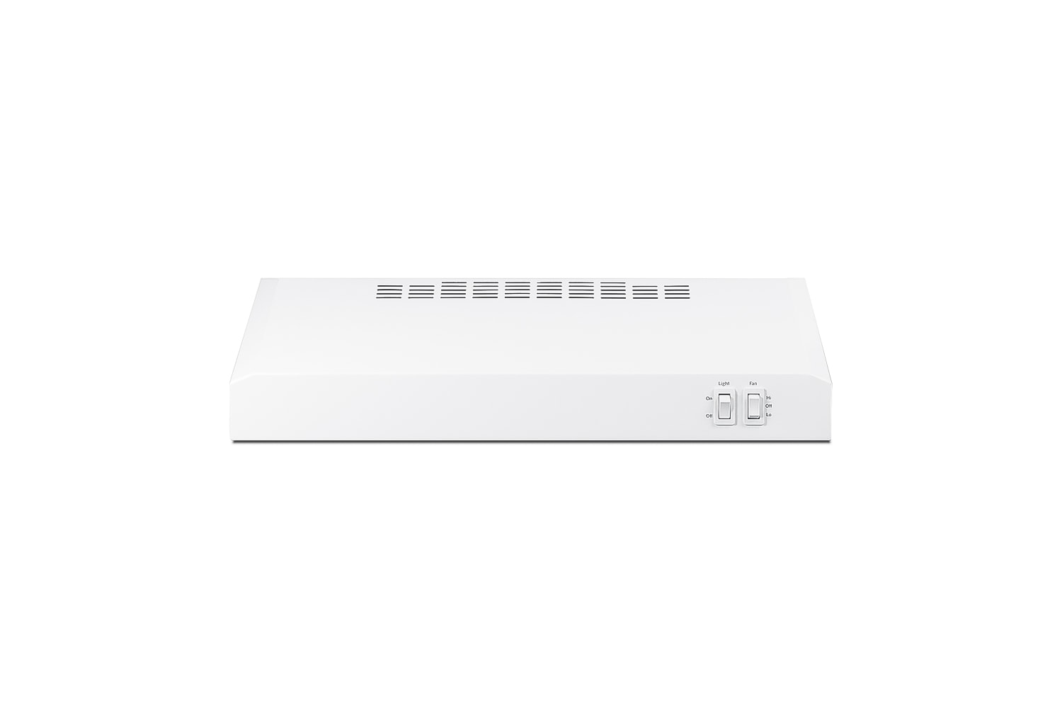 Summit Appliance HC20WW 20 inch Convertible 200-CFM White Under Cabinet Range Hood with Charcoal Filter