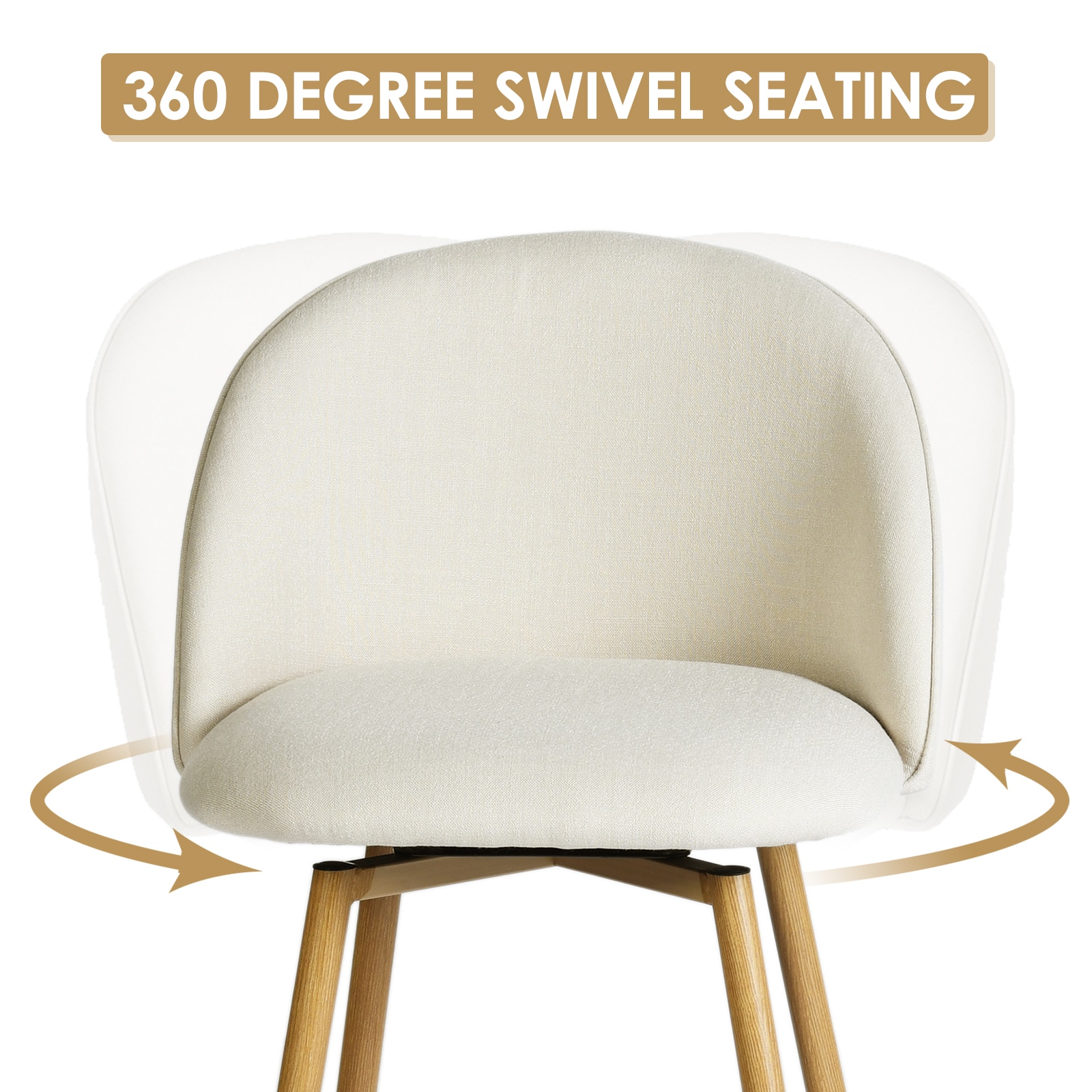 Homy Casa HASEEB BEIGE 4 stools - View #5