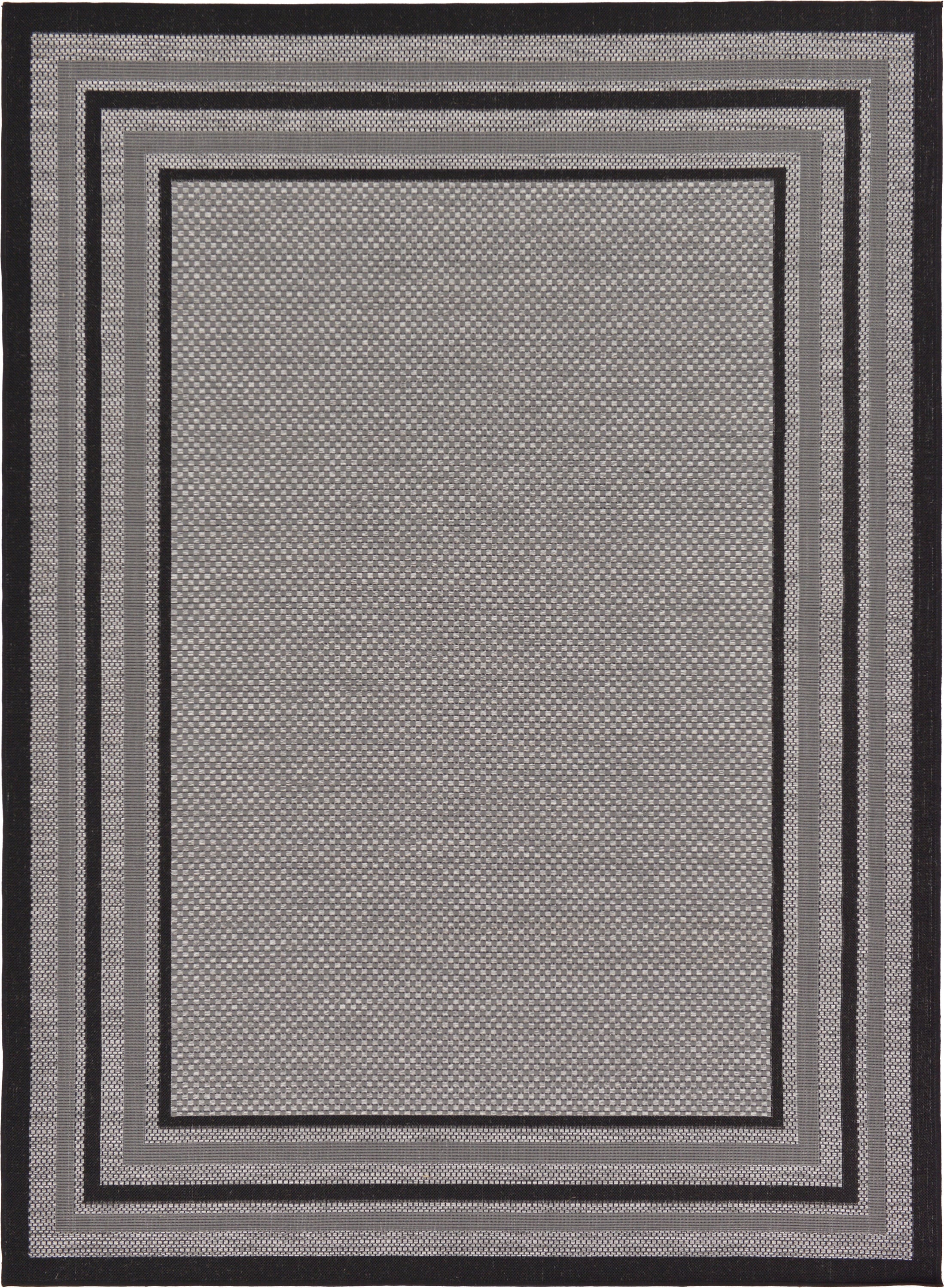 Dean 6' x 8' Black Indoor/Outdoor Carpet Door Mat/Rug