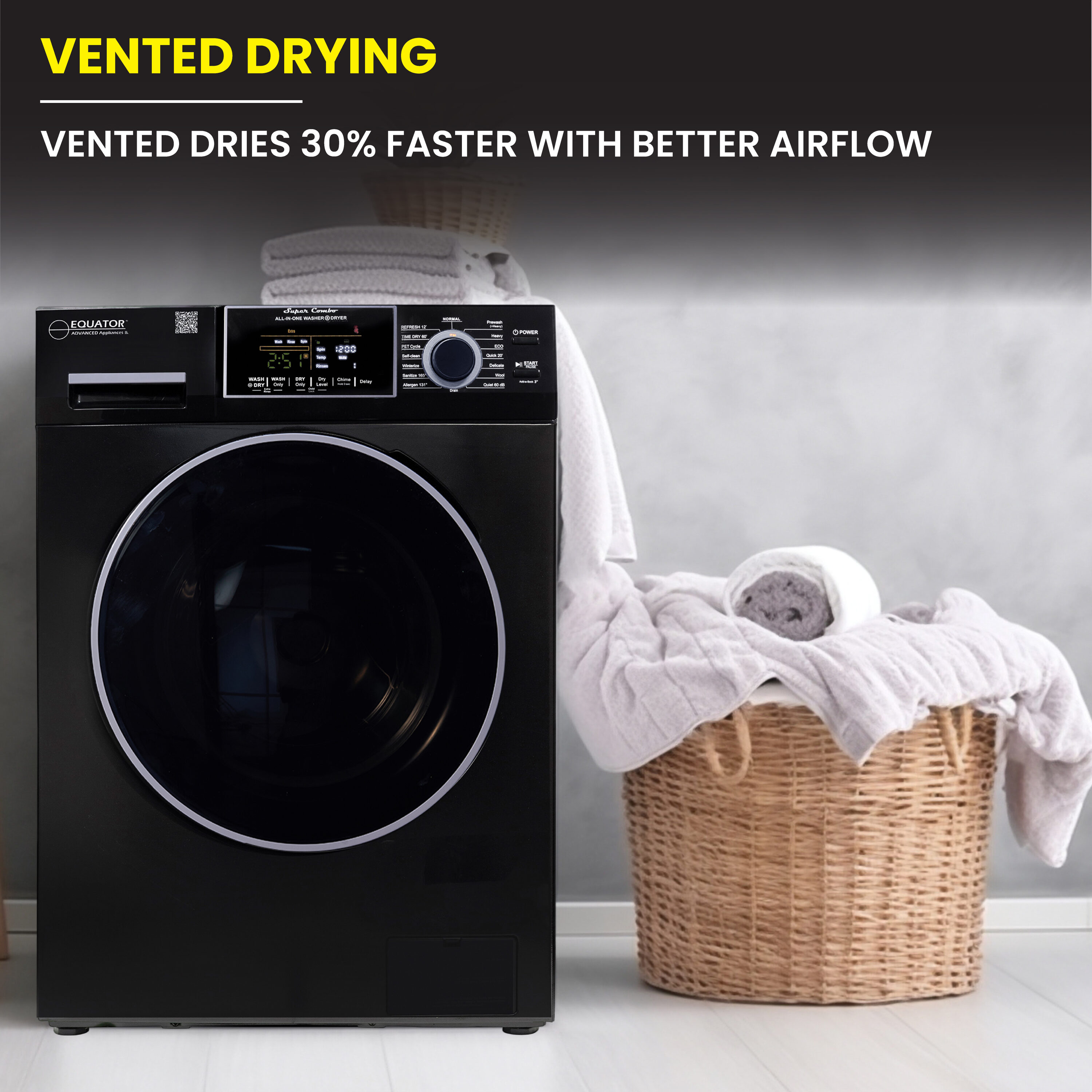 Equator Advanced Appliances EZ 4800 V BLACK Combination-Washers-Dryers - View #19