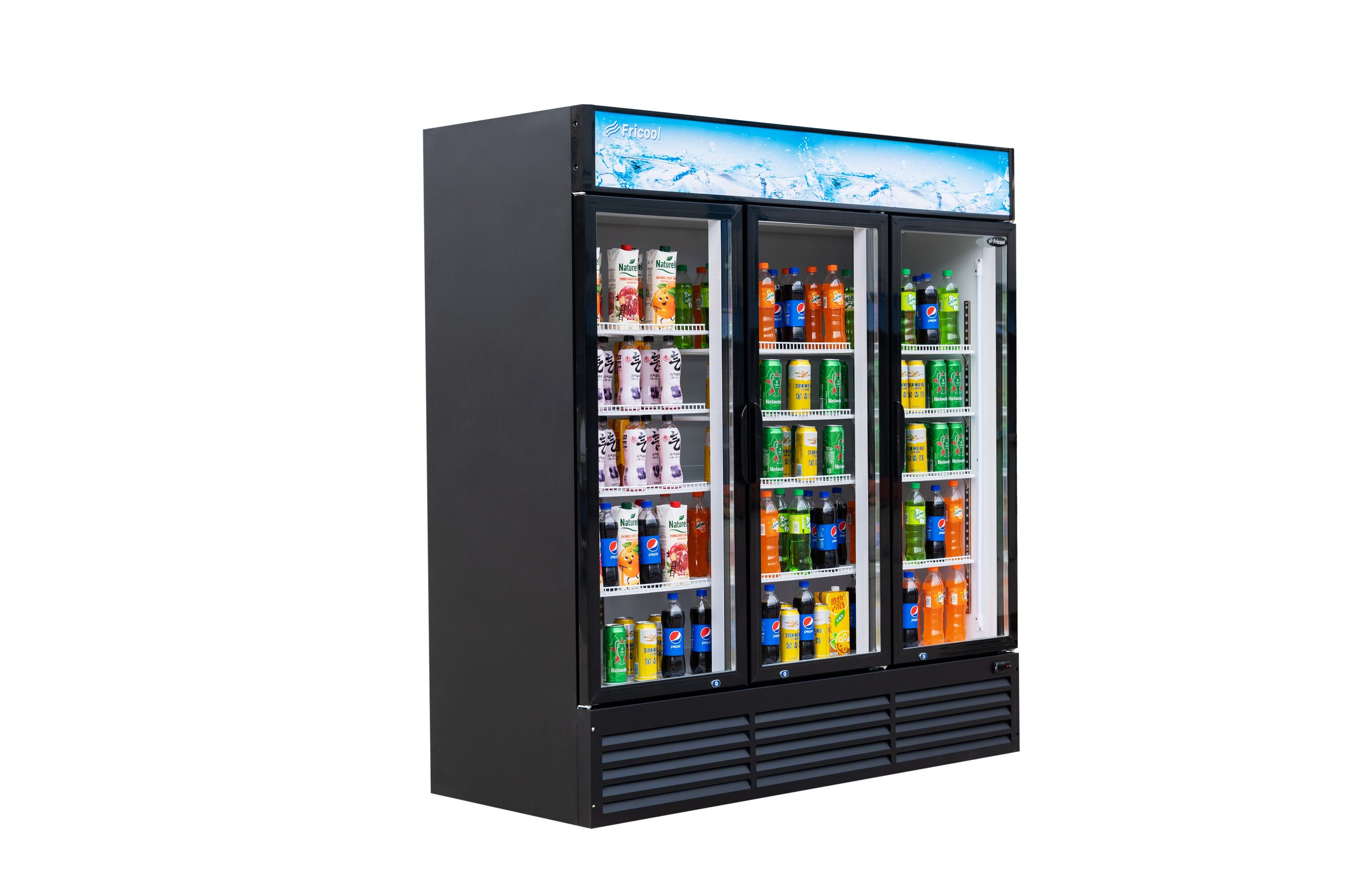 Xspracer ML-CR80R 56.5-Cu. Feet Commercial Refrigerators 3 Glass -Door Merchandiser ( Black )