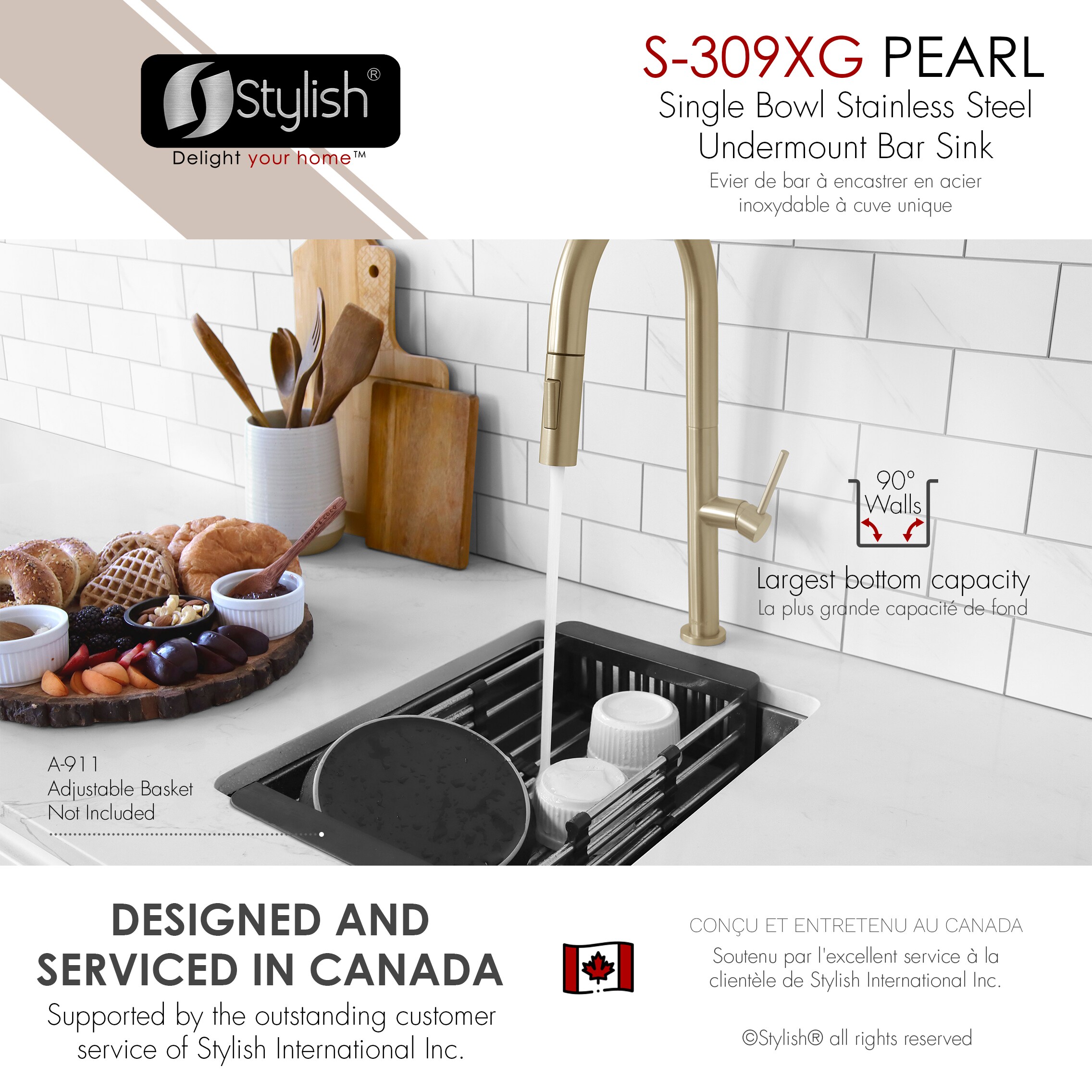 Stylish S-309XG1 Kitchen-Sinks - View #6