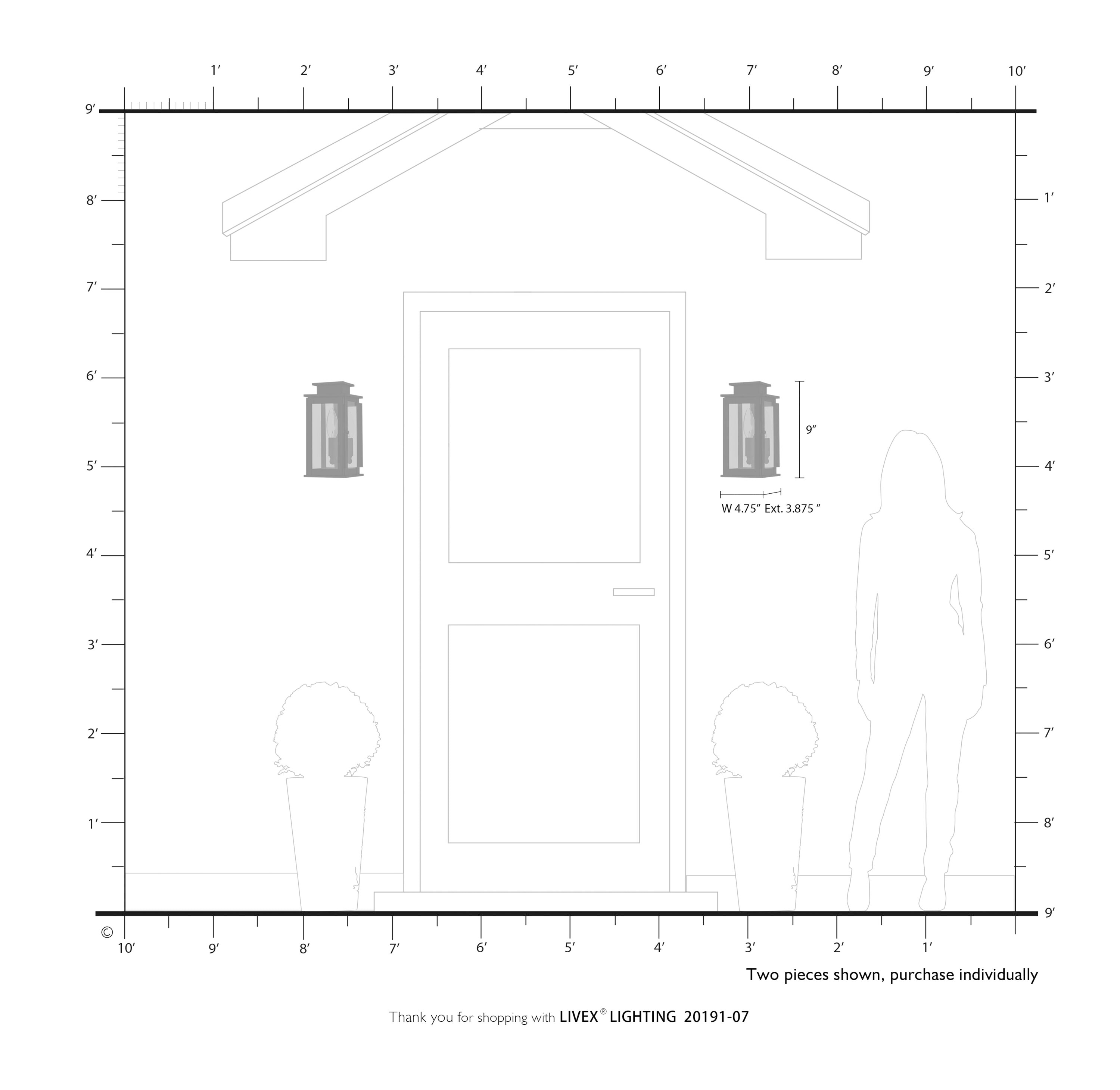 Livex Lighting 20191-07 Outdoor-Wall-Lighting - View #5