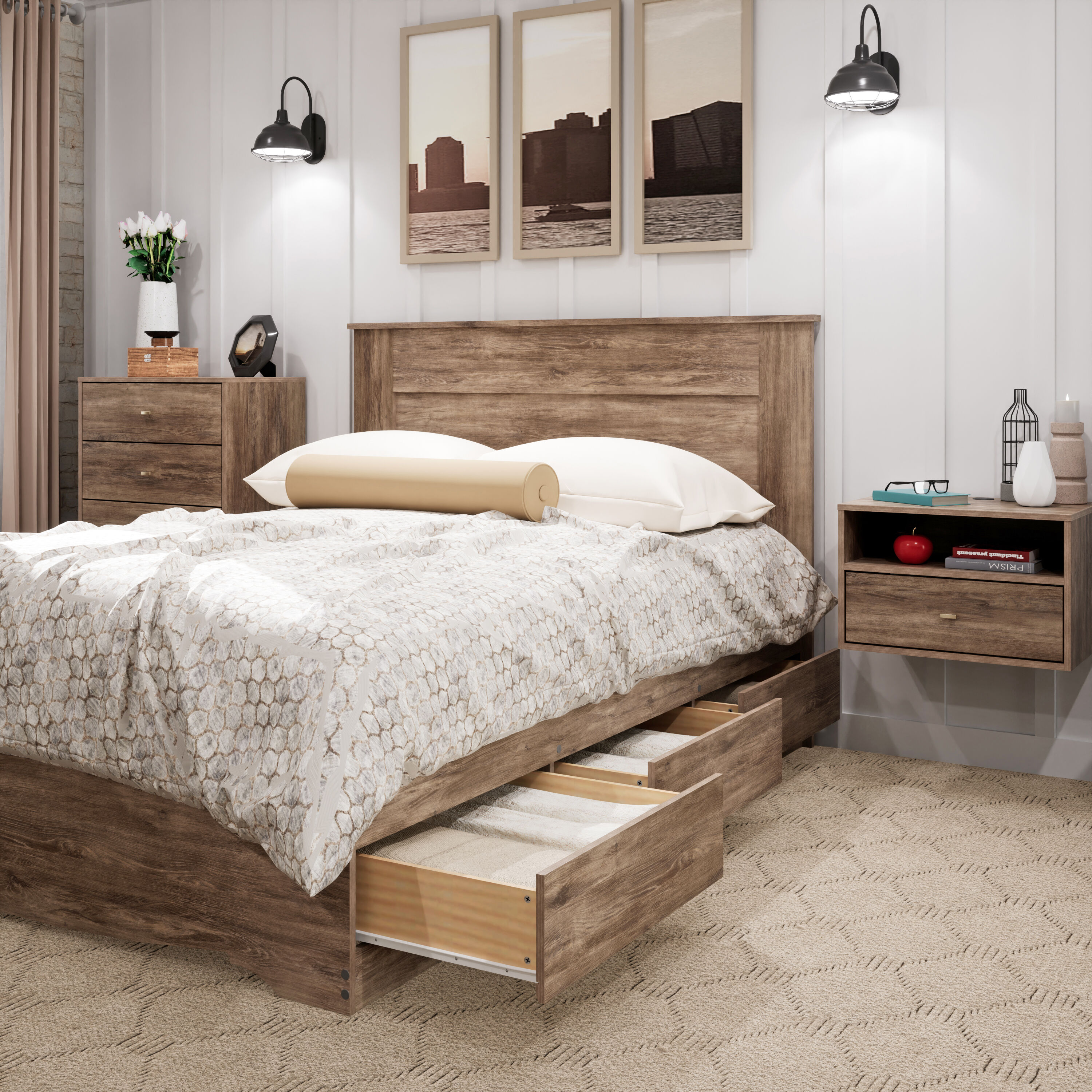 Prepac DHFQ-1301-1 Upholstered-Headboards - View #7