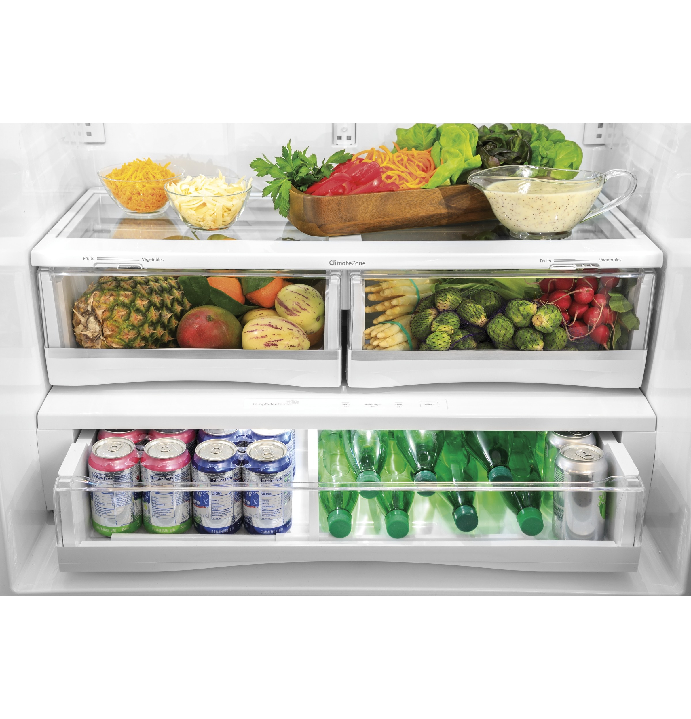 GE Profile Counter-depth 23.1-cu ft French Door Refrigerator with Ice ...