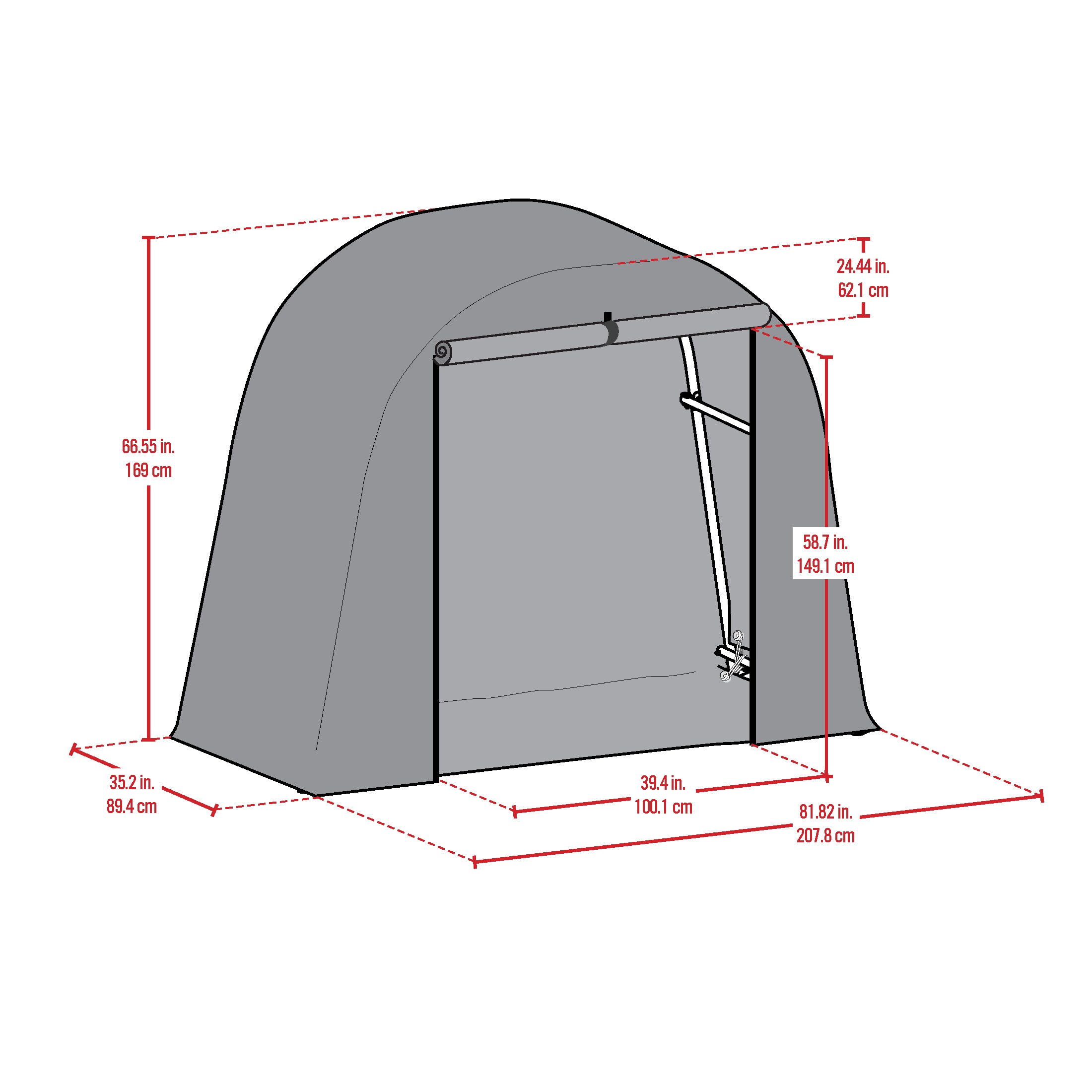ShelterLogic 60203 Canopy-Storage - View #13