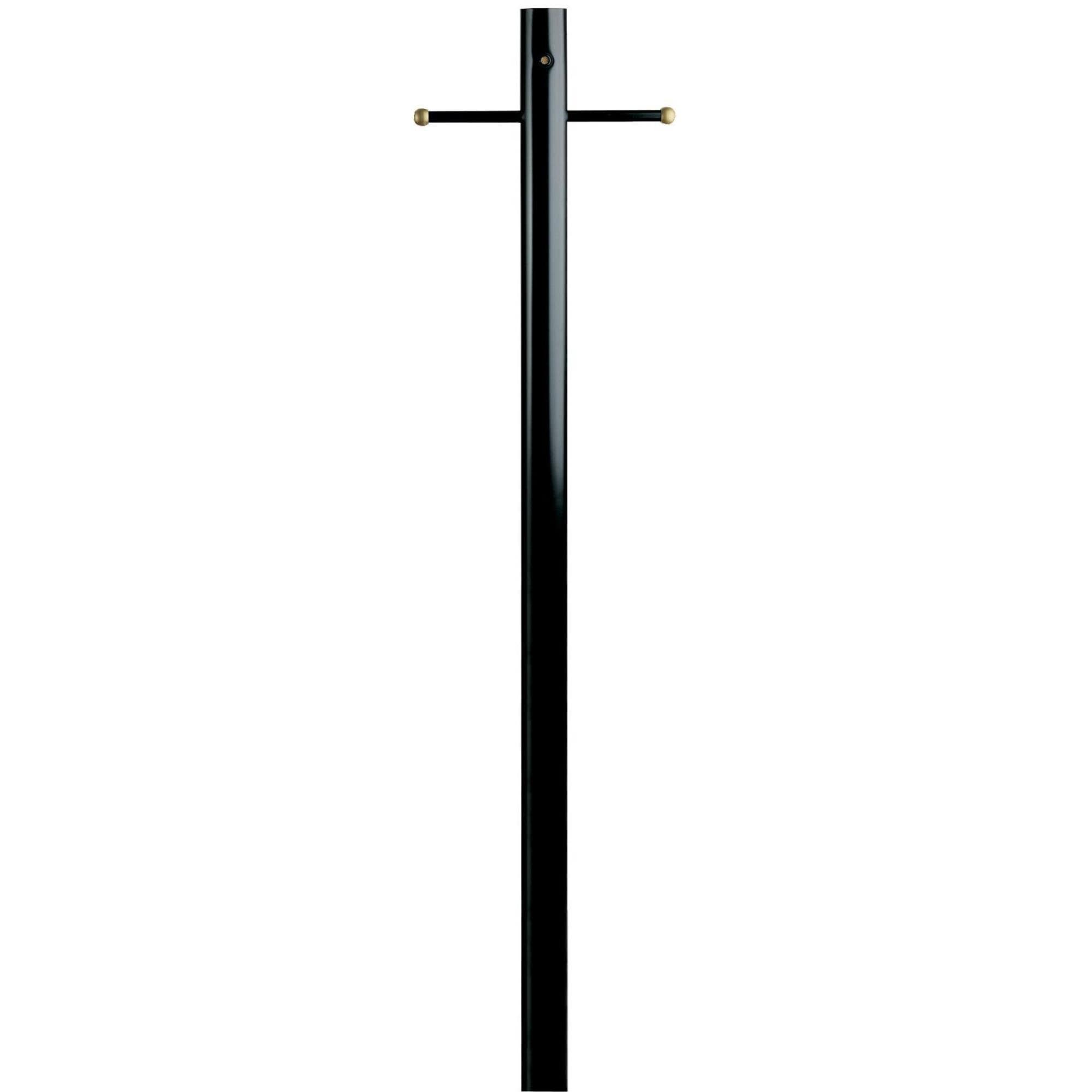 Westinghouse  Lighting 6695500 Lantern Post with Ground Convenience Outlet and Dusk to Dawn Sensor Black Finish on Steel