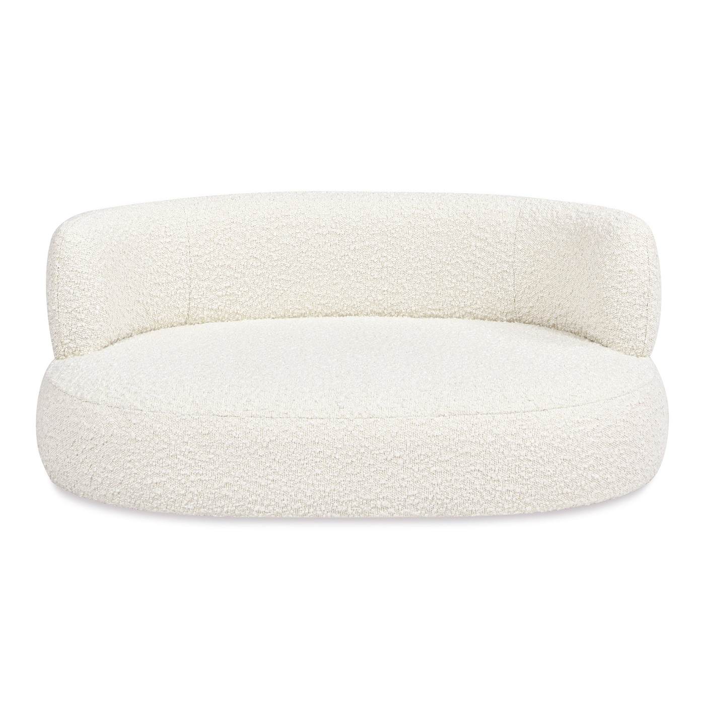 Jennifer Taylor Home Ivory White Sherpa Sofa Dog/Cat Bed ( Medium )