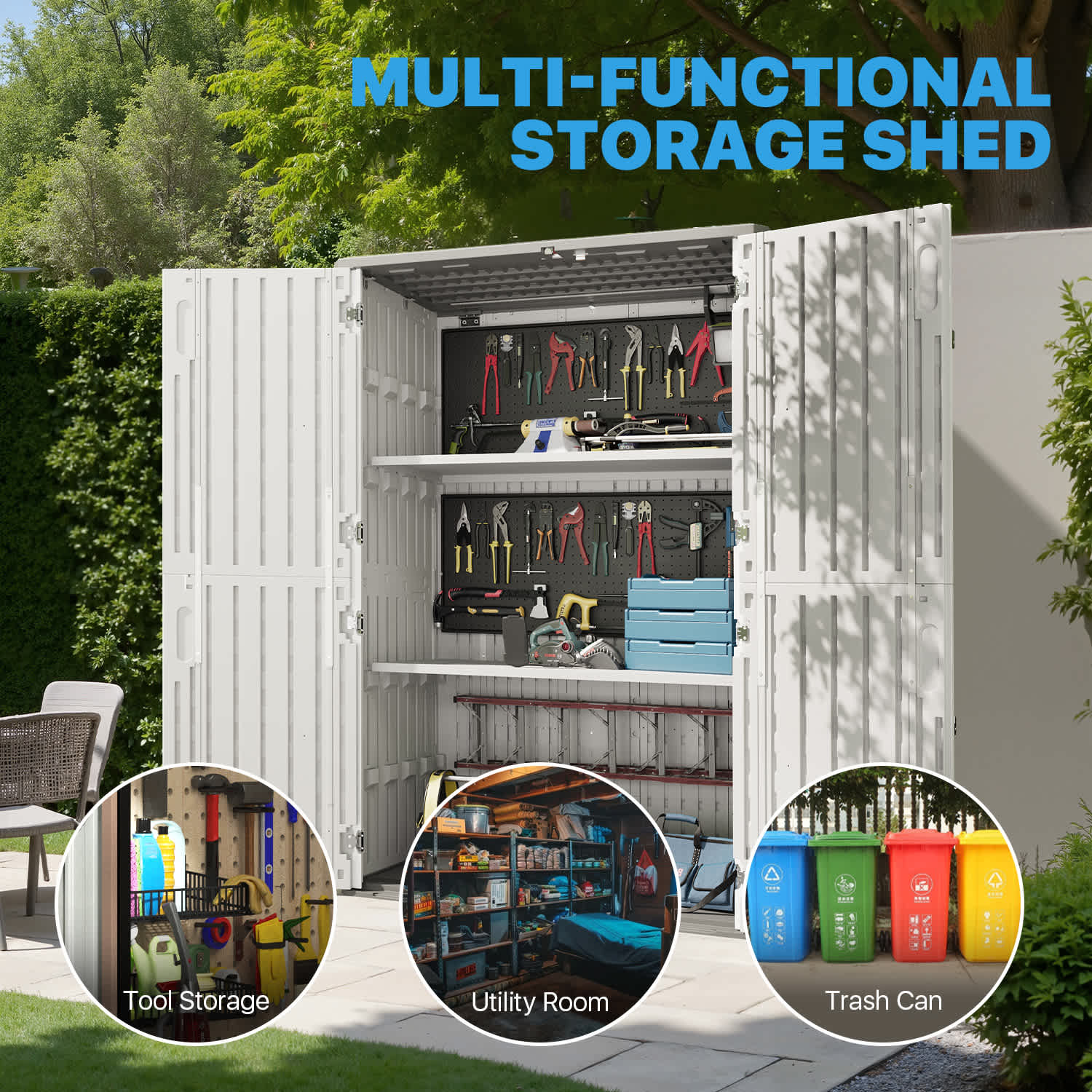 Sunmthink Z-MSD027-34GW Vinyl-Resin-Storage-Buildings - View #11