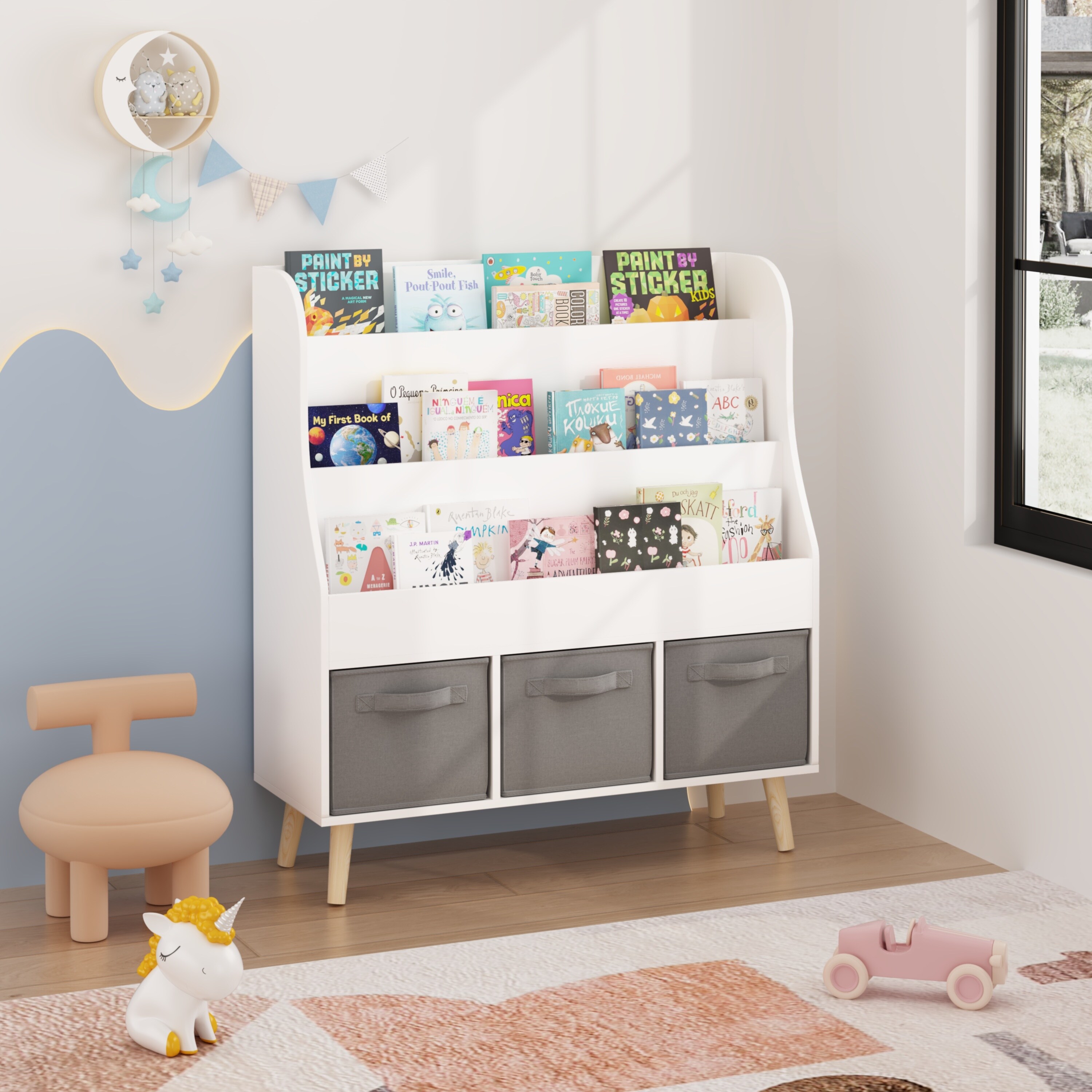 ToolCat LDSG-127-WS Kids-Bookcases - View #9