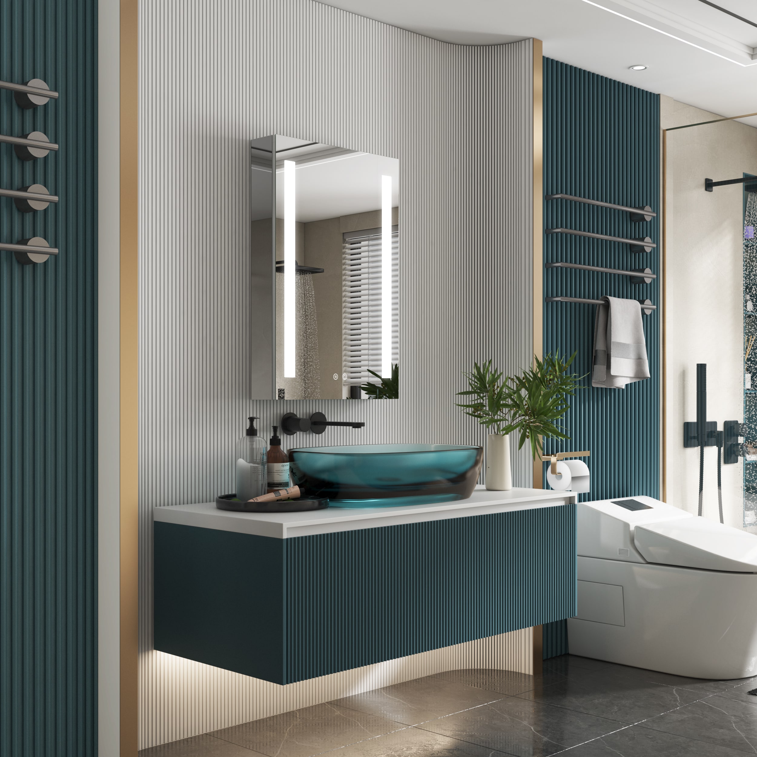 WELLFOR EX-5MC2028L Bathroom-Medicine-Cabinets - View #3
