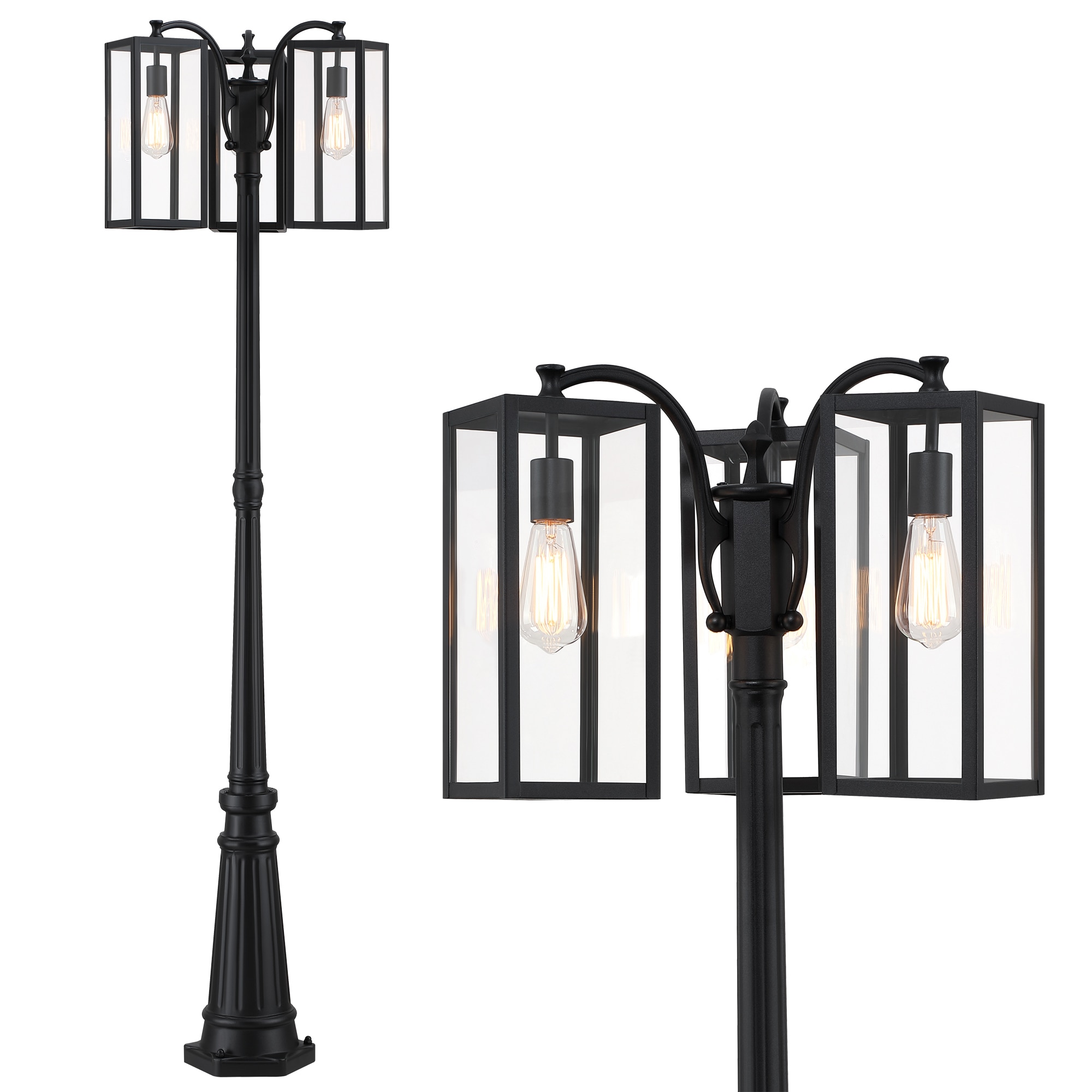 Hukoro FL97003-BK Complete-Post-Lights - View #7