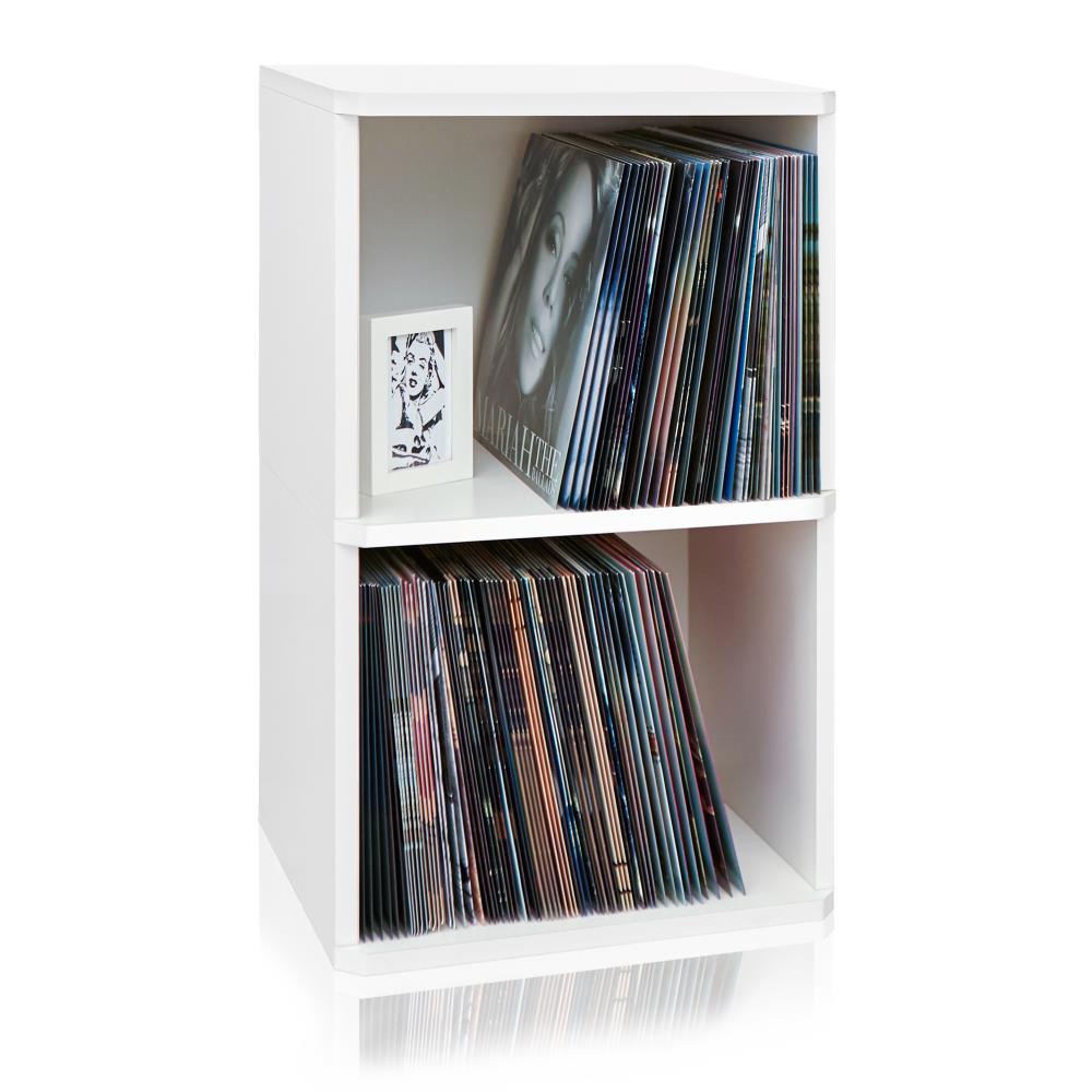 Recycled Paperboard 2 Shelf Bookcase, White 2 Shelf Bookcase