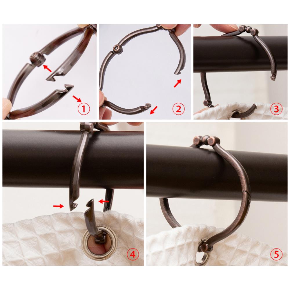 Utopia Alley HK12RB Shower-Rings-Hooks - View #10
