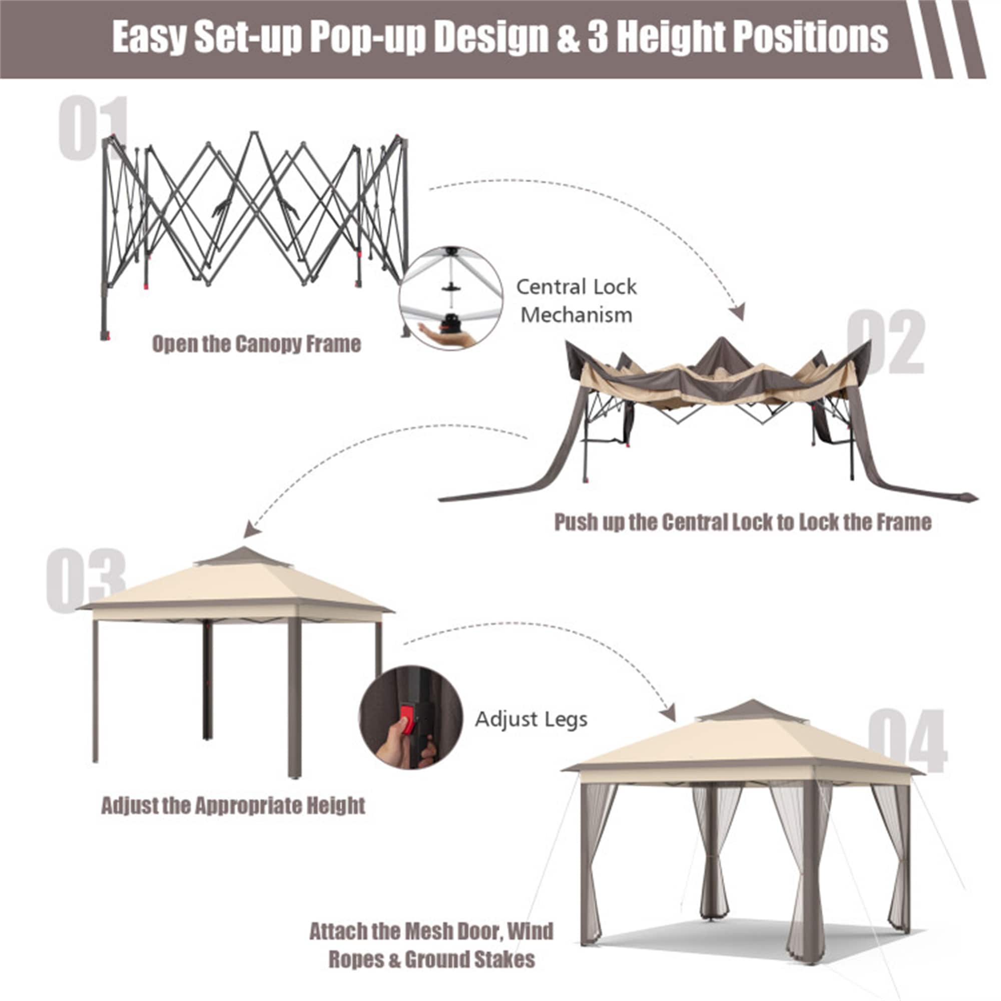 BABOOM BOM-10470CF-CO Wood-Resin-Gazebos - View #9