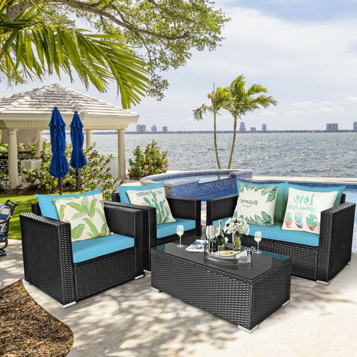 Forclover HYFC-7841TU Patio-Conversation-Sets - View #2