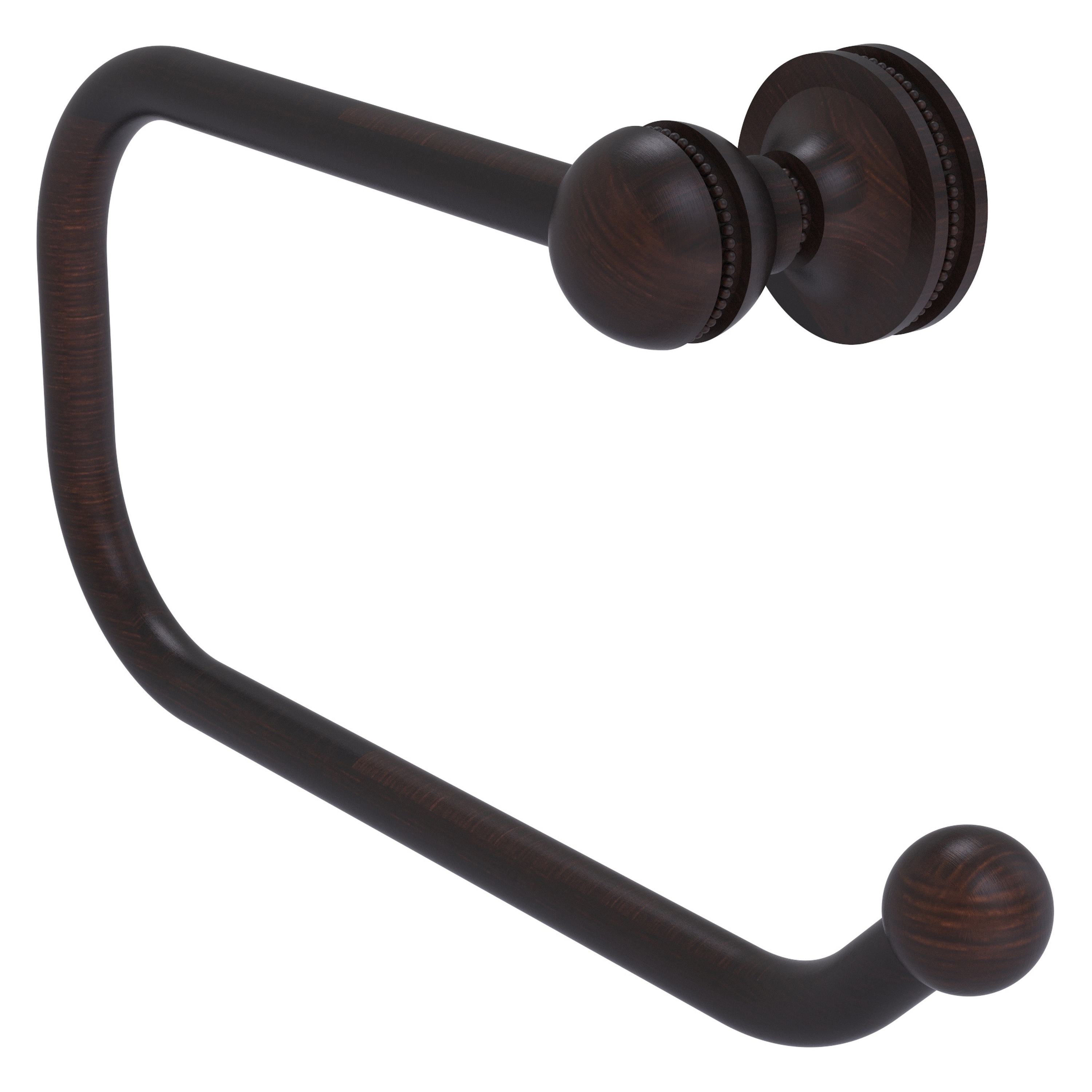 Allied Brass MA-24E-VB Mambo Venetian Bronze Wall mount Single post Toilet Paper Holder 1 -Rolls with Storage