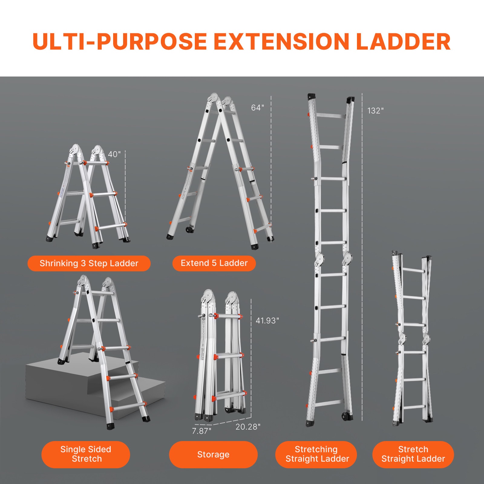 VEVOR SCDGNAZXYST306091V0 Step-Ladders - View #5