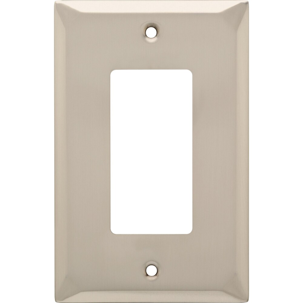 Brainerd W35848-SN-UC Mornington 1 -Gang Standard Size Satin Nickel Natural fiber Indoor Decorator Wall Plate