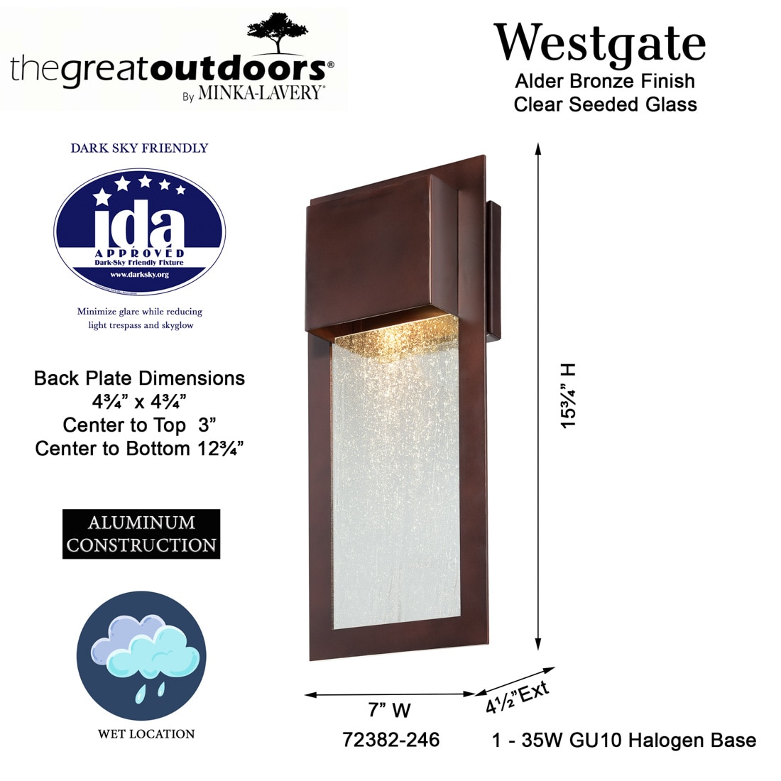 Minka Lavery 72382-246 Outdoor-Wall-Lighting - View #5