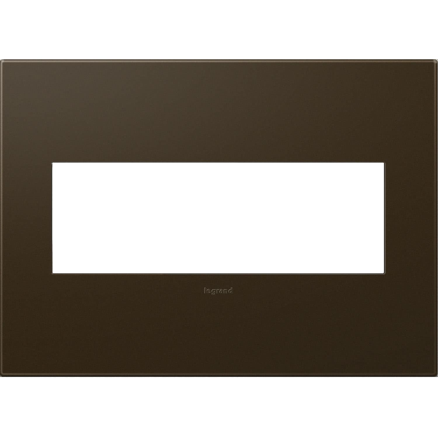 Legrand AWP3GBR4 adorne 3 -Gang Specialty Size Bronze Plastic Indoor Screwless Square Wall Plate
