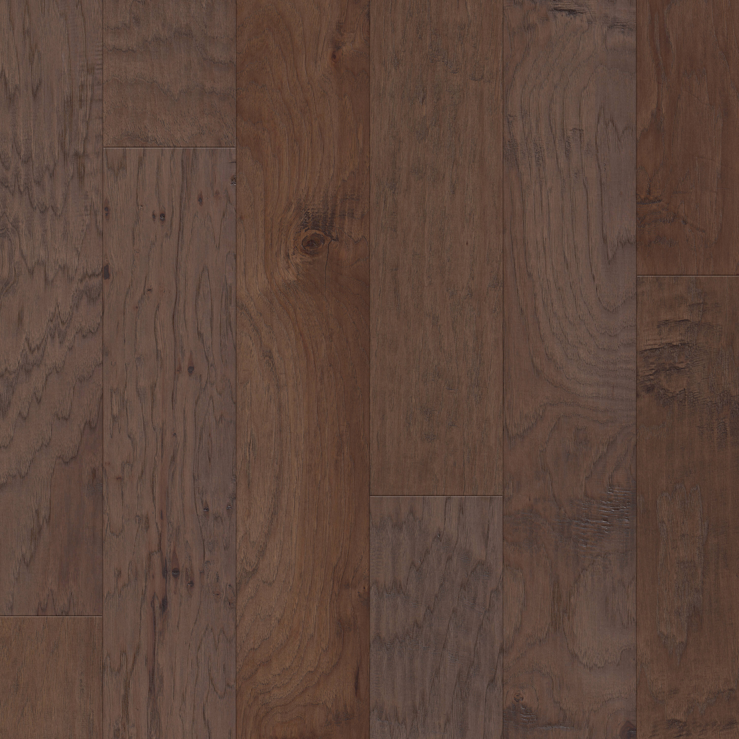 Shaw LX77307072 Ramblery 6.38 Wagoner Hickory Variable W x 3/8-in T x Varying Length Handscraped Water Resistant Engineered Hardwood Flooring ( 30.48-sq ft / Carton )