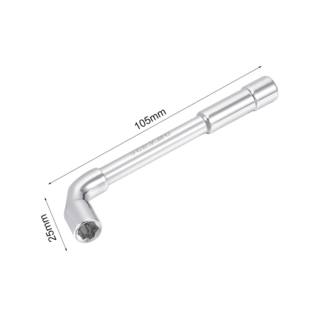 Unique Bargains 6mm Metric L Shaped Angled Hex Socket Wrench Chrome ...