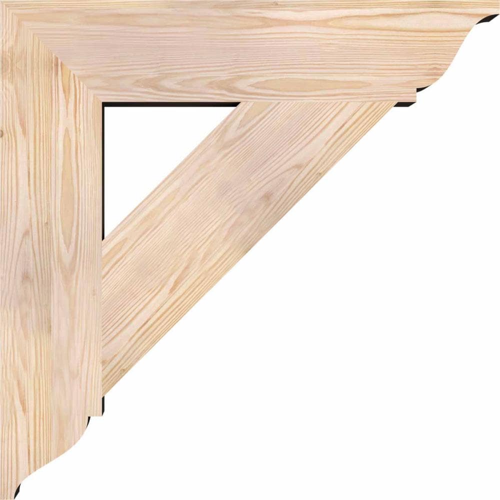 Ekena Millwork BKT06X28X28TRA01SDF Exterior-Brackets-Braces - View #3