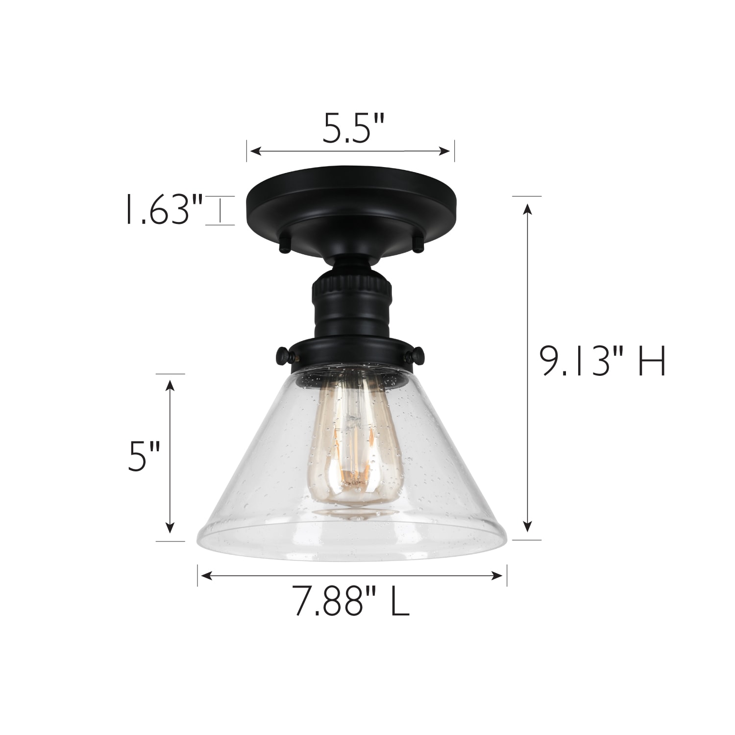 Design House 589069-BLK flushmounts - View #3