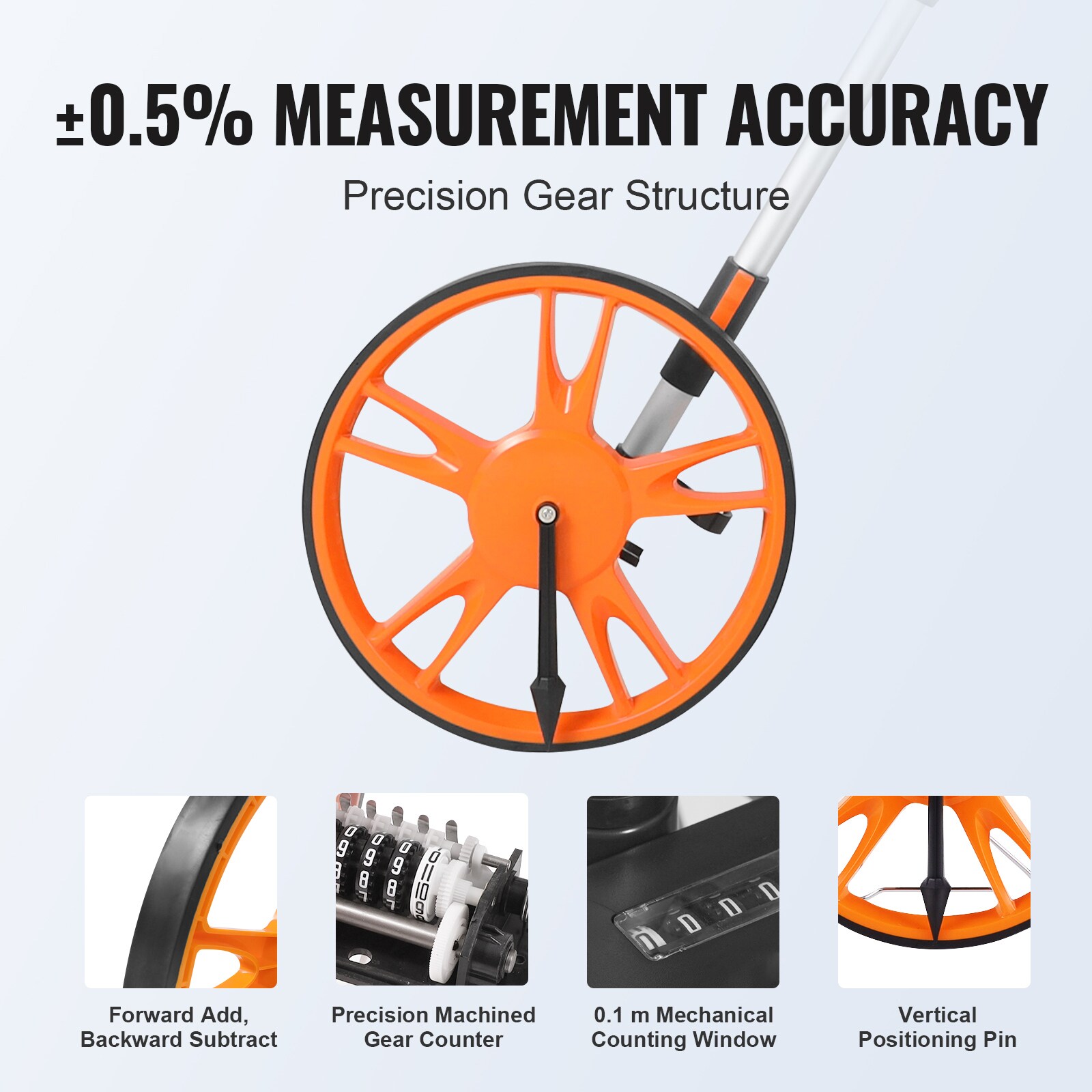 VEVOR CLLFZXXS125INT5BWV0 Measuring-Wheels - View #6