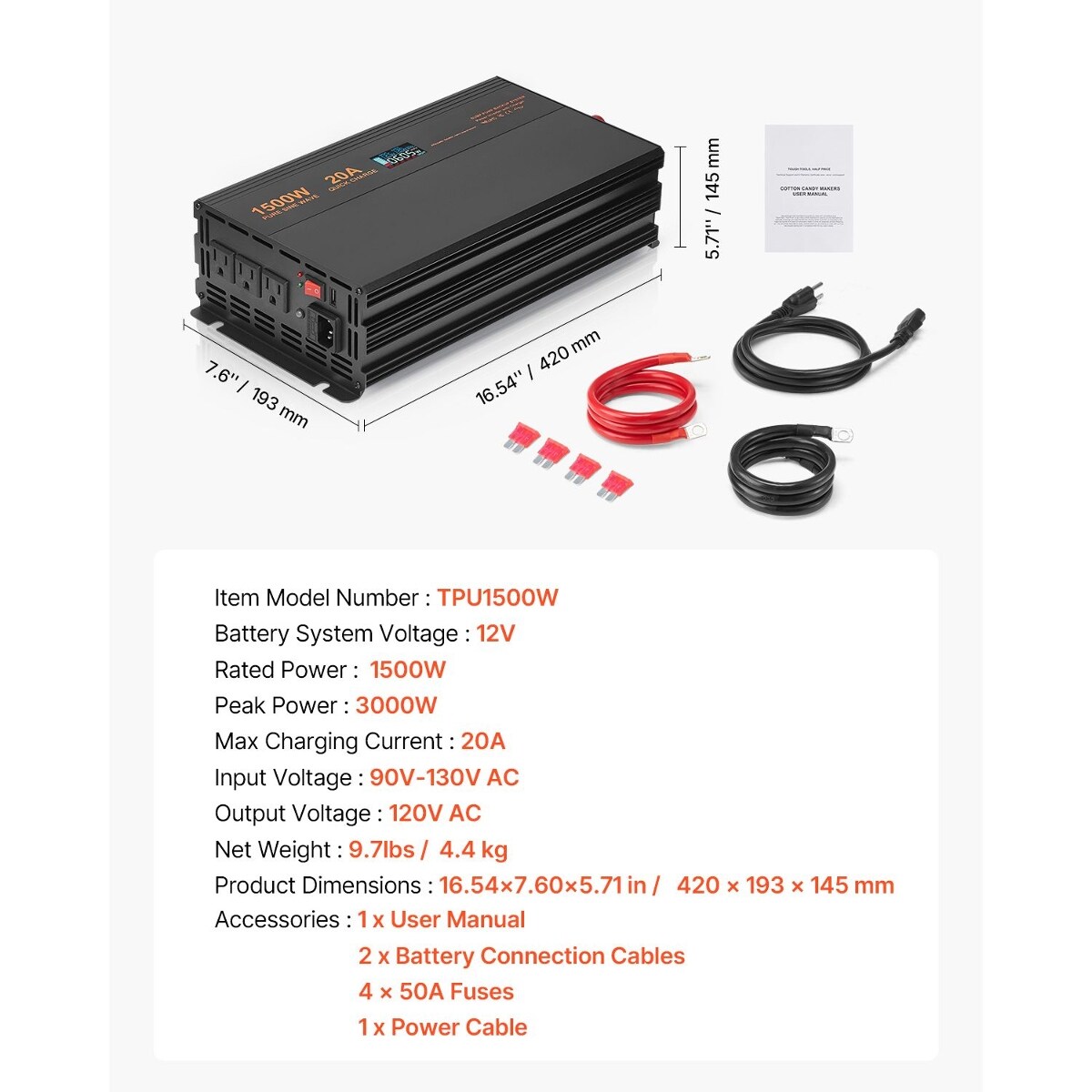 PEXCHO D0102X3GFAV inverters - View #2