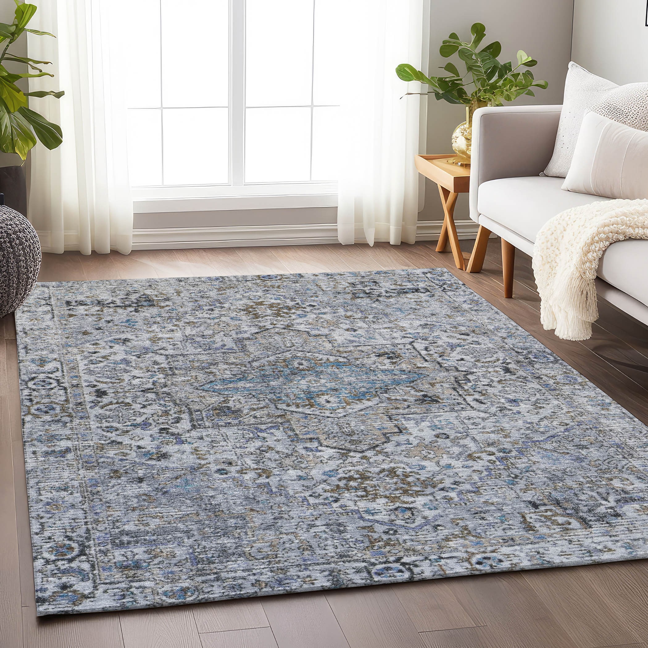 Addison Rugs ACN1767LN10X14 Chantille ACN1767LN 10 x 14 (ft) Loomed Linen Rectangular Indoor/Outdoor Machine washable Pet Friendly Area rug