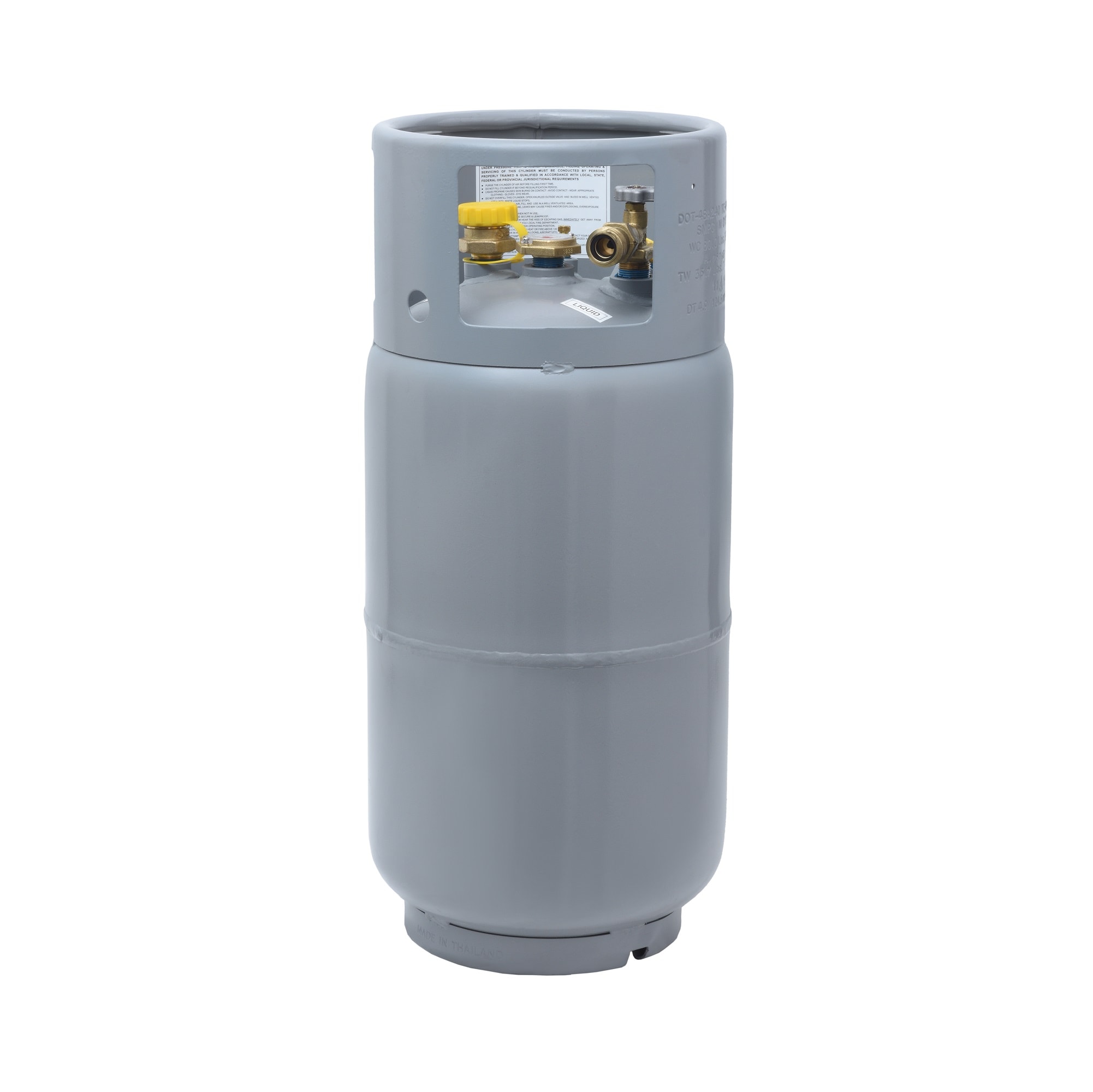 Flame King YSN335 33.5LB Forklift Propane Cylinder w/ Built-in Gauge Steel Propane tank