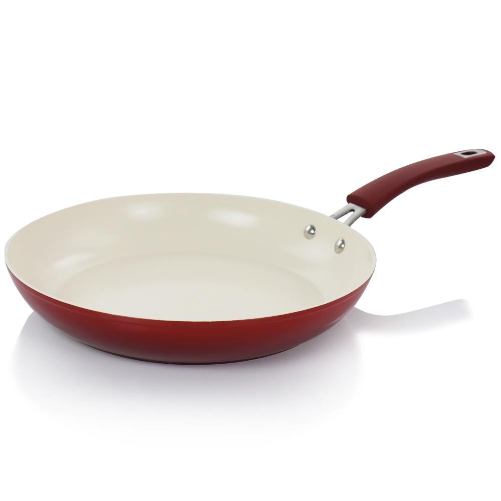 Oster Cocina Zadora Steel Comal Pan in Red - 14-in Round Non-Stick Skillet  in the Cooking Pans & Skillets department at